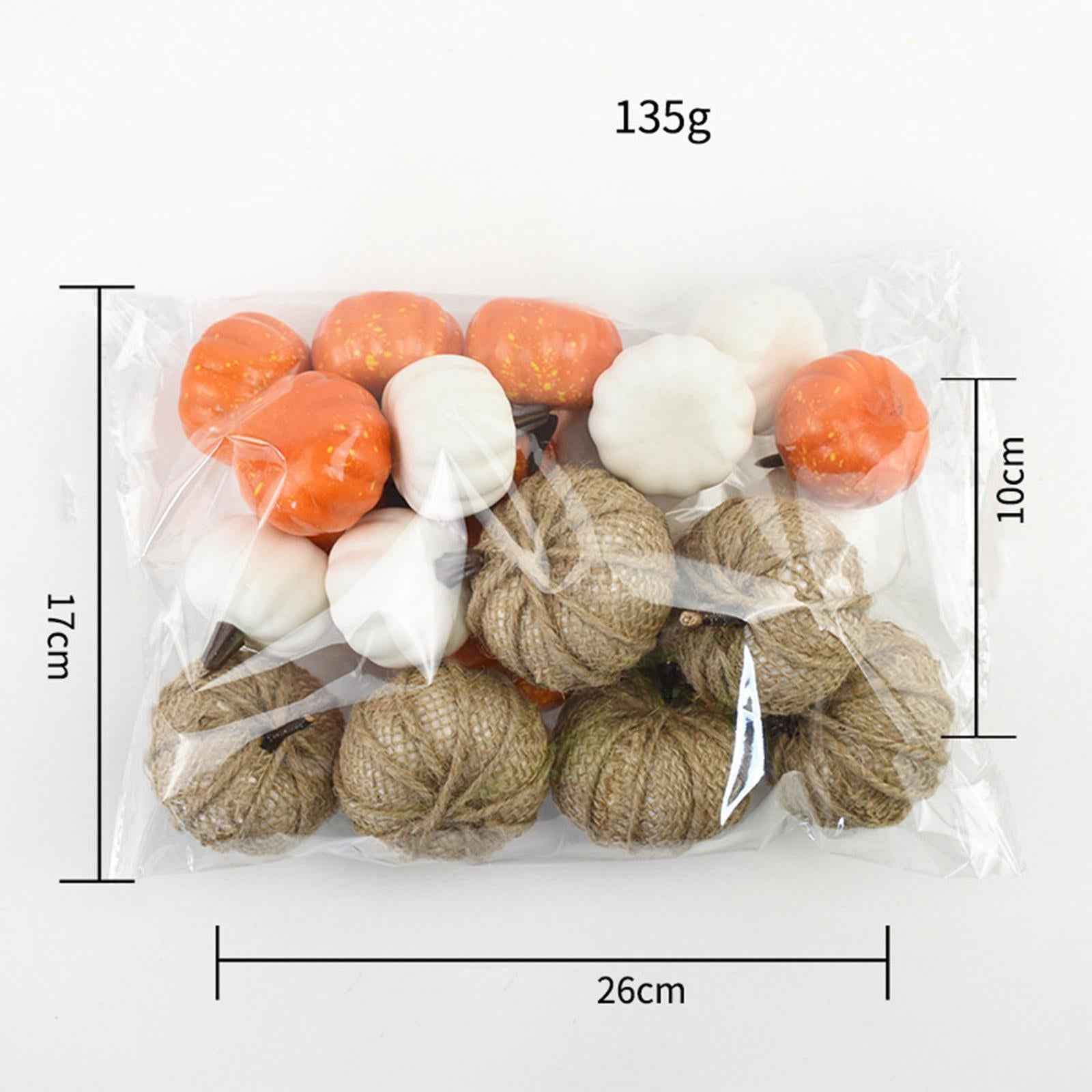 Rustic Harvest Foam Artificial Pumpkins for Halloween Decorations Decor