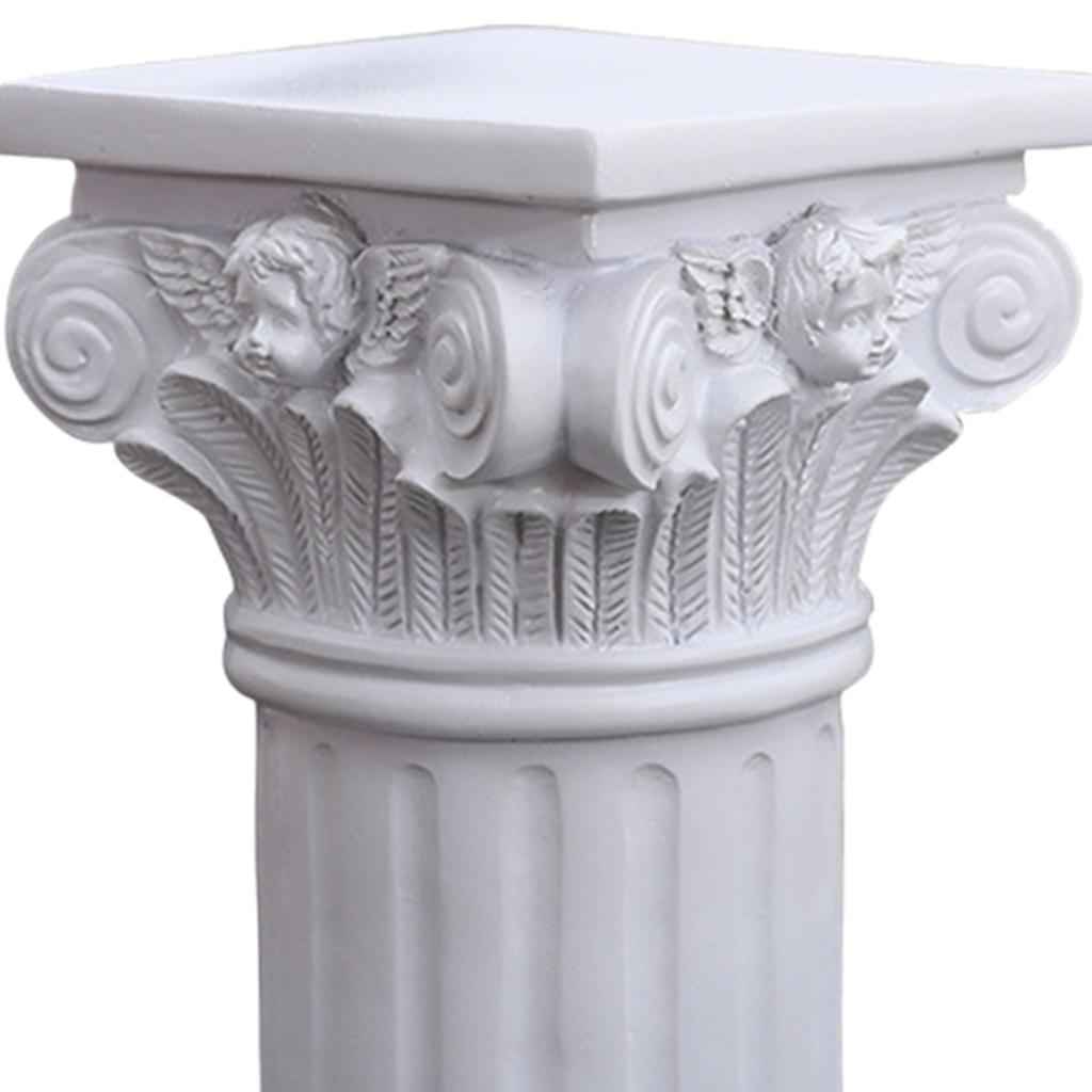 Roman Pillar Statue Pedestal Candlestick Stand Sculpture Garden Layout Decor L Square