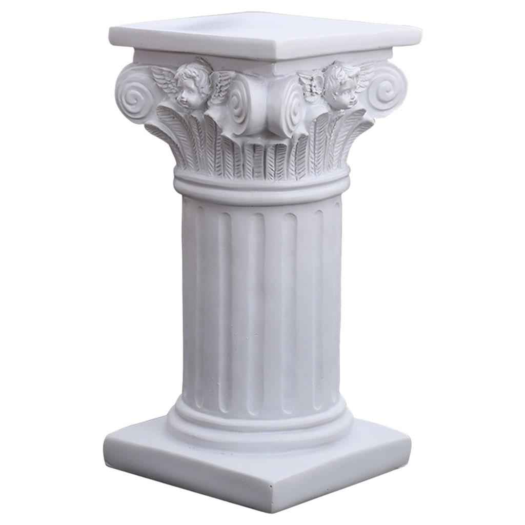 Roman Pillar Statue Pedestal Candlestick Stand Sculpture Garden Layout Decor L Square