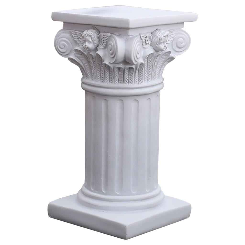 Roman Pillar Statue Pedestal Candlestick Stand Sculpture Garden Layout Decor L Square