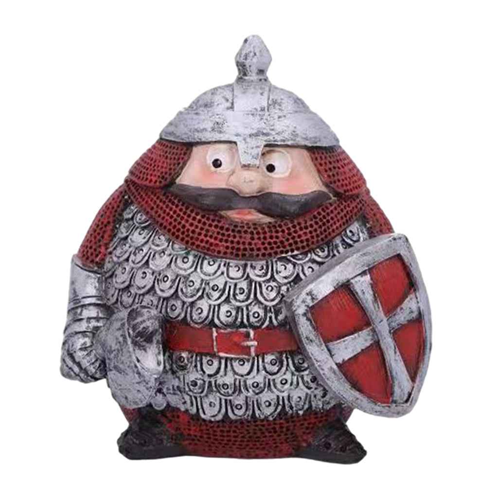 Christmas Dwarf Knight Statue Guard Knight for Pastures Christmas Style 2