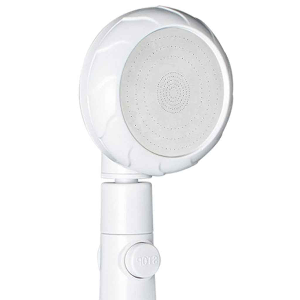 Handheld Shower Head Bathroom Accessories High Pressure Showerhead with Hose White