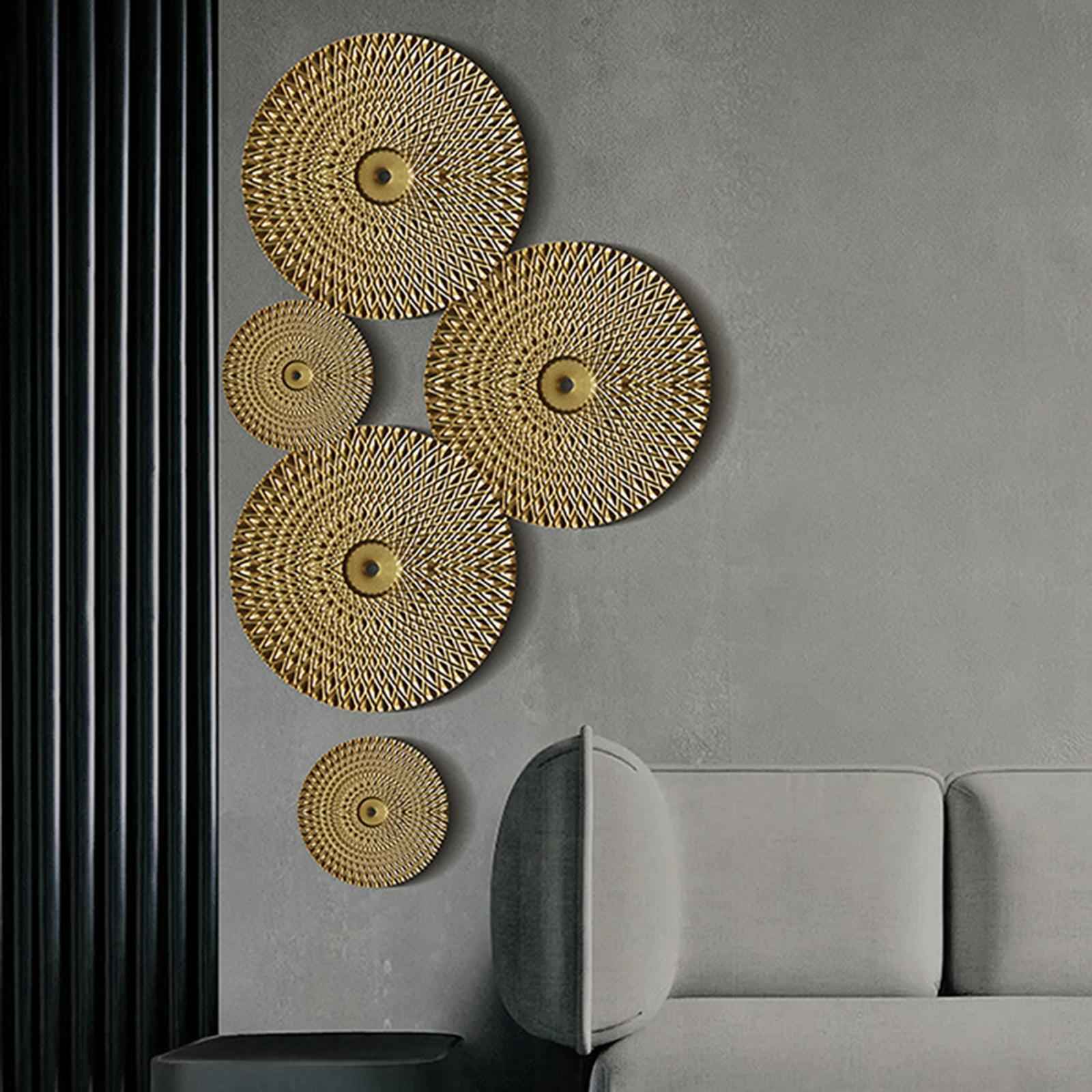Irregular Wall Mounted Art Wall Hanging Sculpture for Living Room Entryway B
