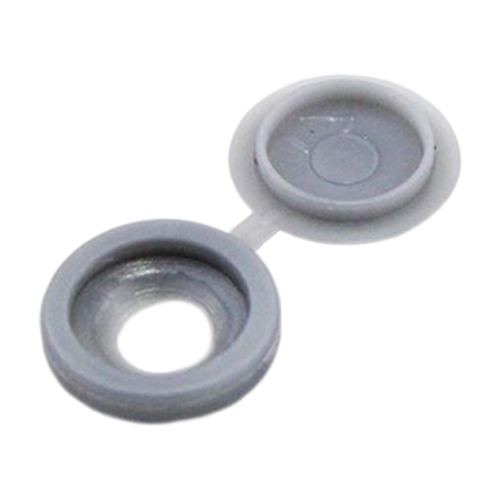 100 Pieces Screw Covers, Practical Screws Caps for Replacement Tools Yard Grey