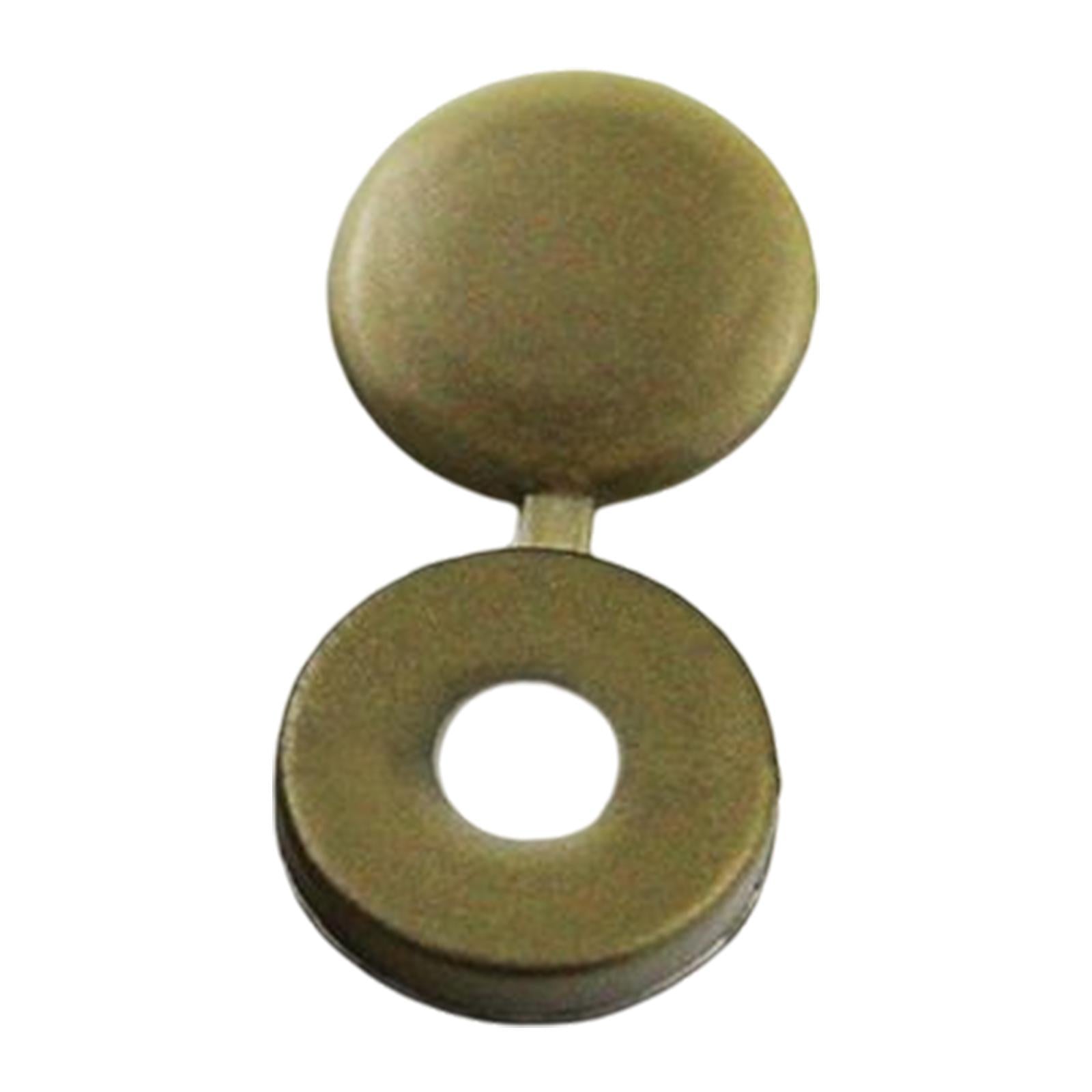 100 Pieces Screw Covers, Practical Screws Caps for Replacement Tools Yard Mocha Gold