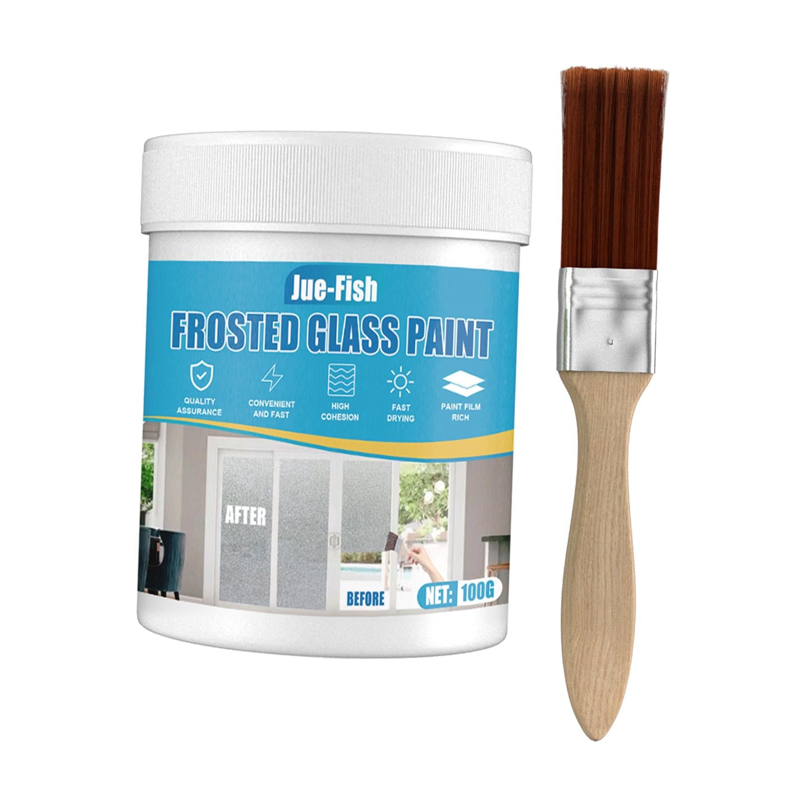 2xWindow Film Frosted Glass Film Paint Matt Frosted Effect 100G for Office