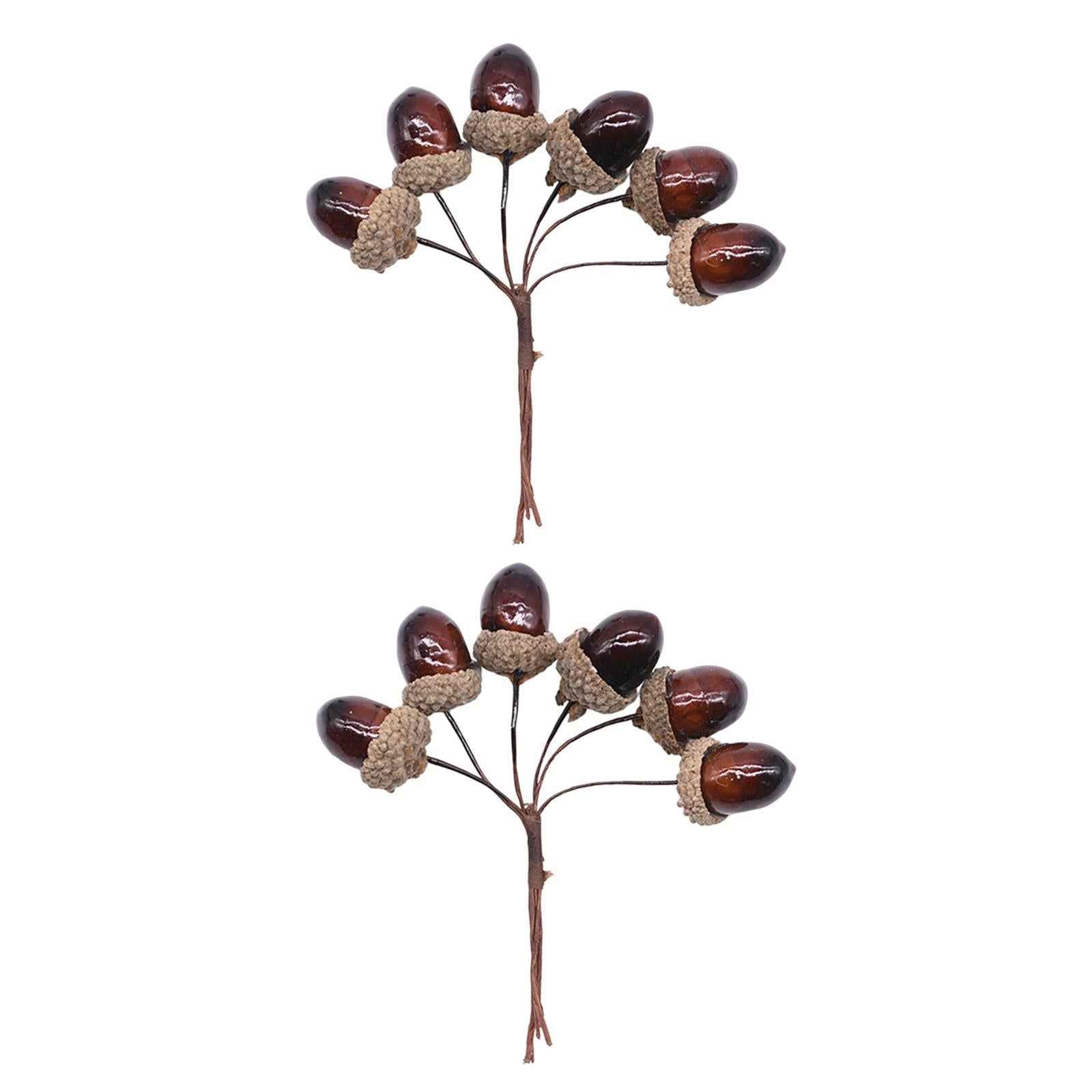 Artificial Fruits Acorns Decor Wreath Mini Foam for Party Halloween Home