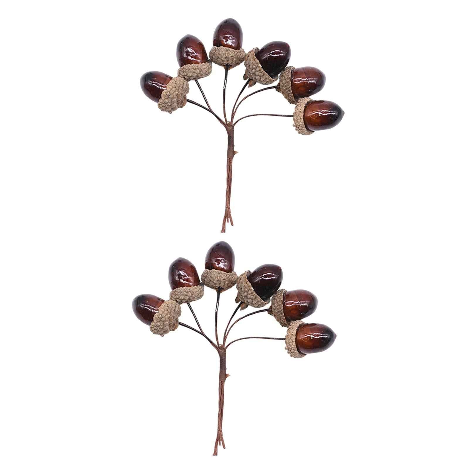 Artificial Fruits Acorns Decor Wreath Mini Foam for Party Halloween Home