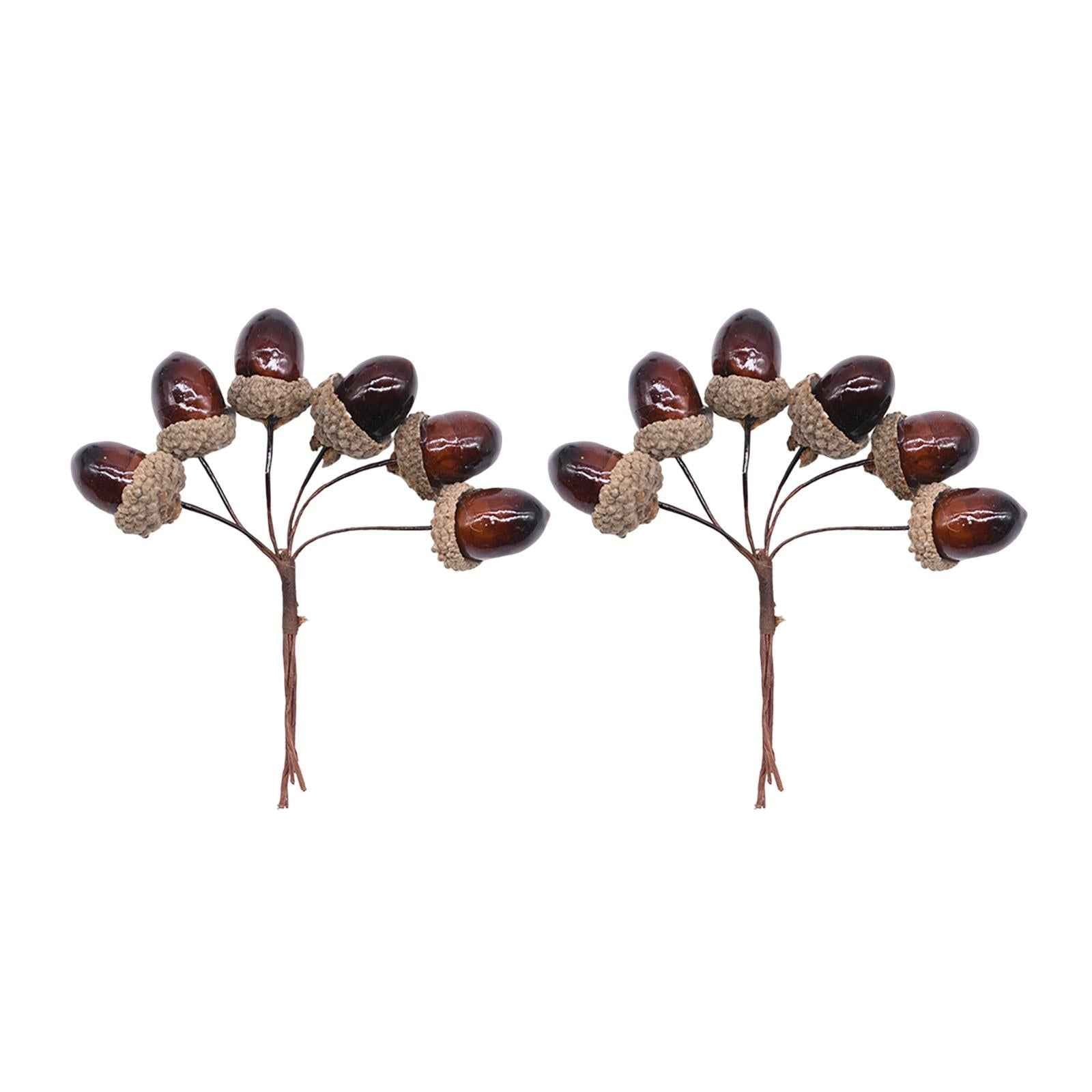 Artificial Fruits Acorns Decor Wreath Mini Foam for Party Halloween Home