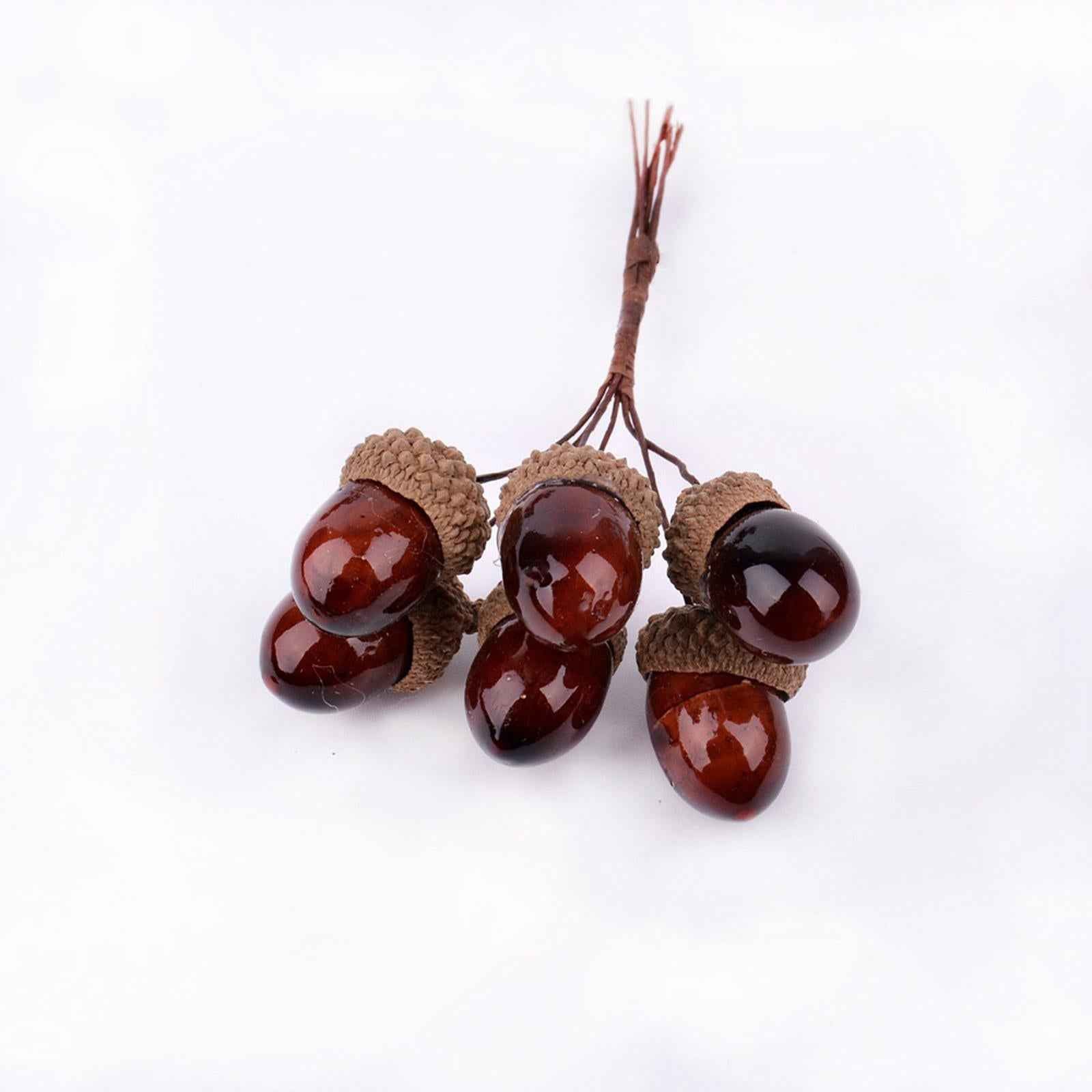 Artificial Fruits Acorns Decor Wreath Mini Foam for Party Halloween Home