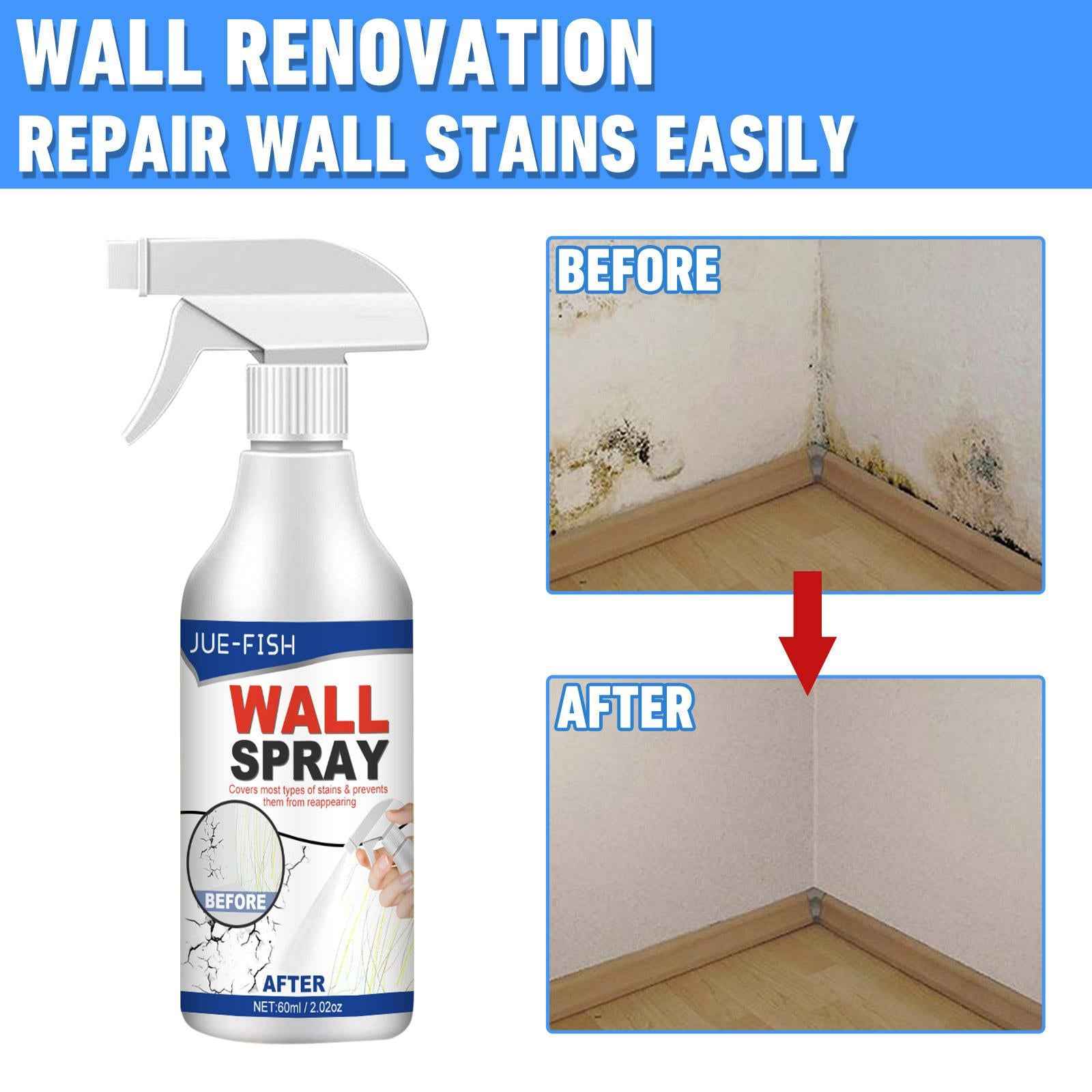 Wall Spray Paint Graffiti Repair Mending Stain for Bedroom Bathroom