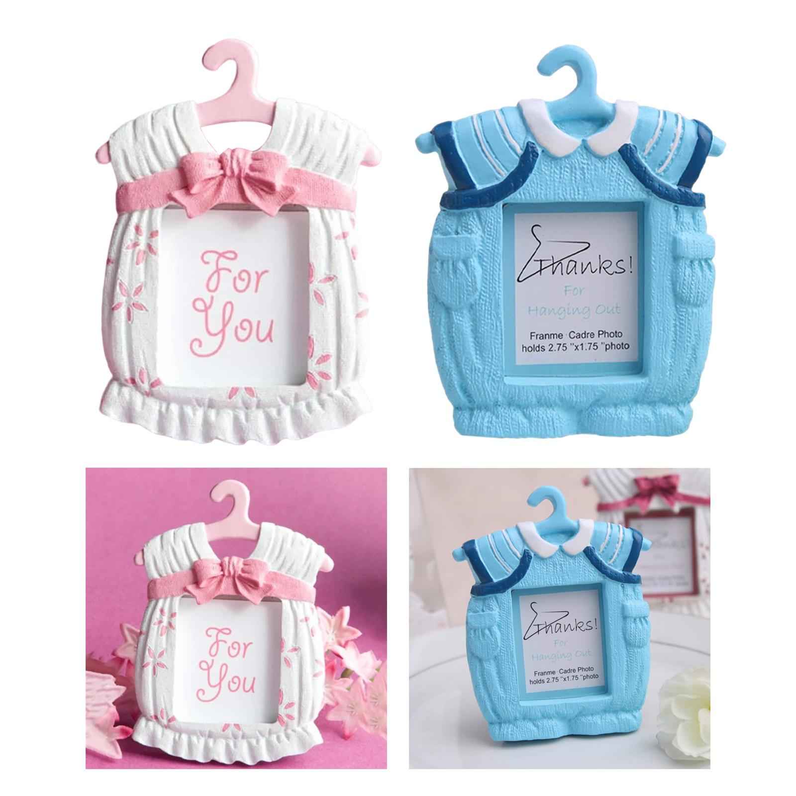 Resin Photo Frame Newborn Picture Display Holder for Bedroom Decor Pink