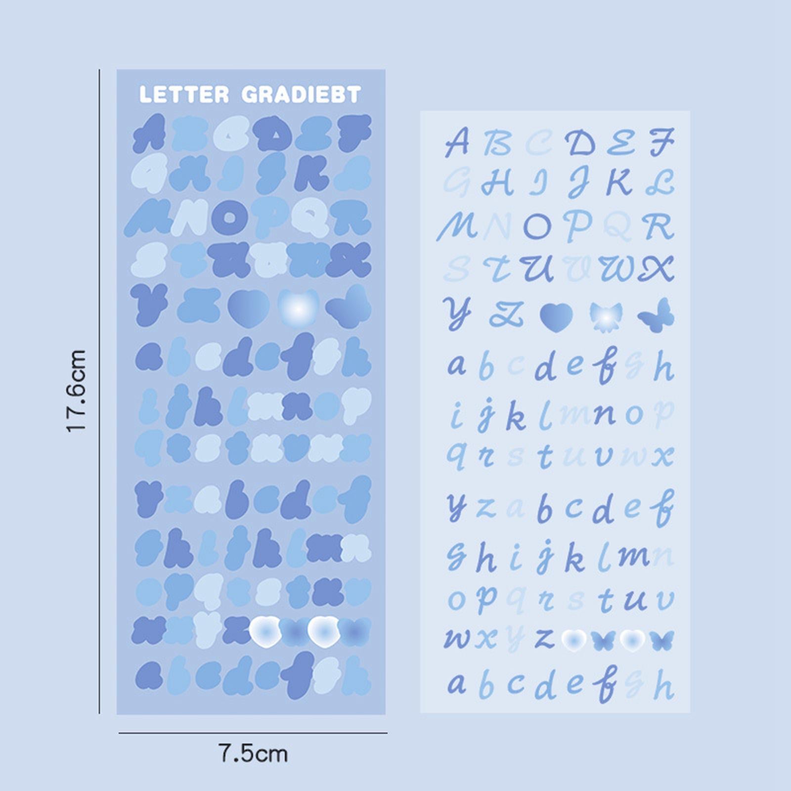 4x6 Sheets Colorful Number Letter Stickers Assorted Arts Crafts Postcards