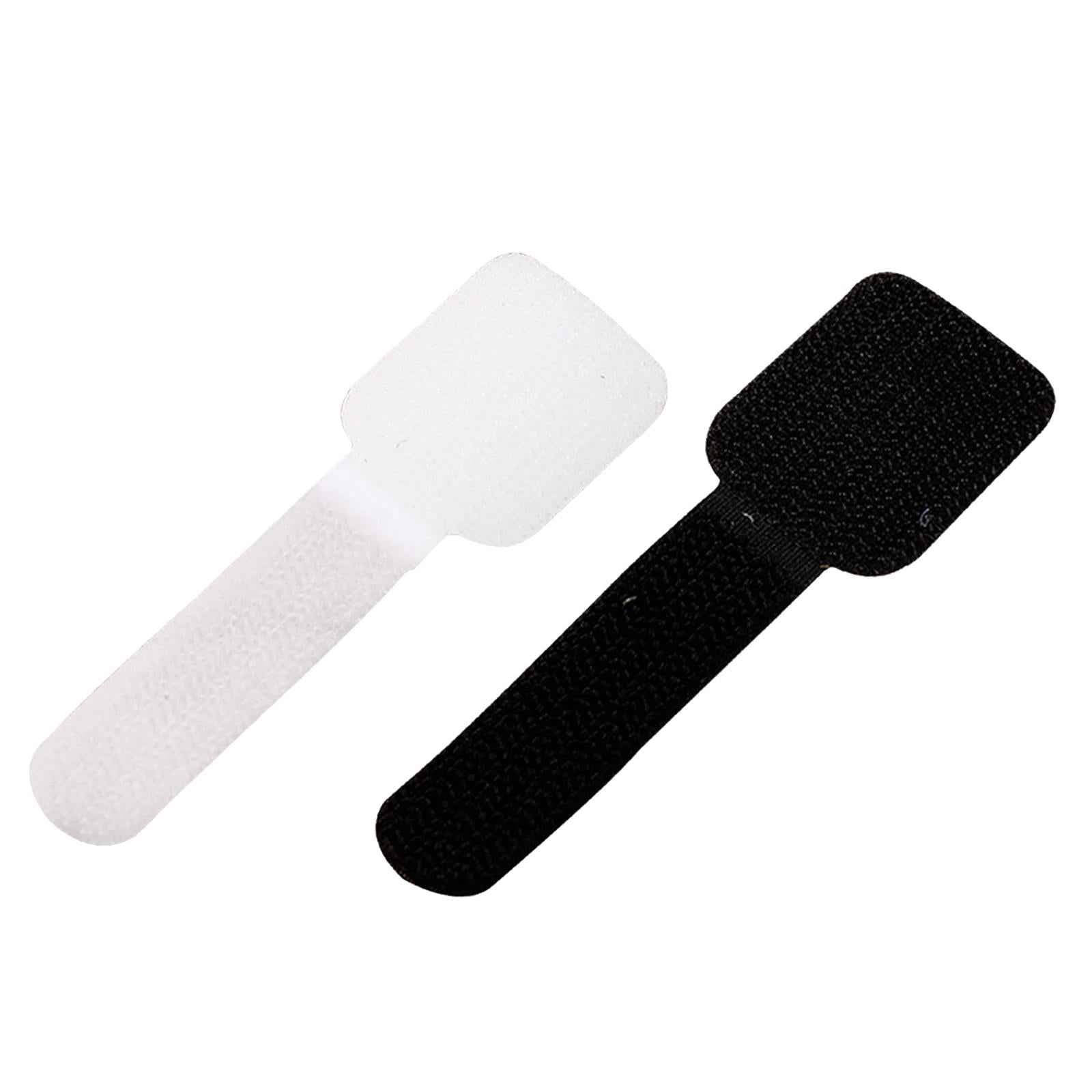 Reusable Kitchen Appliance Cable Winder Cord Wrapper Cable Ties for Computer 10pcs White