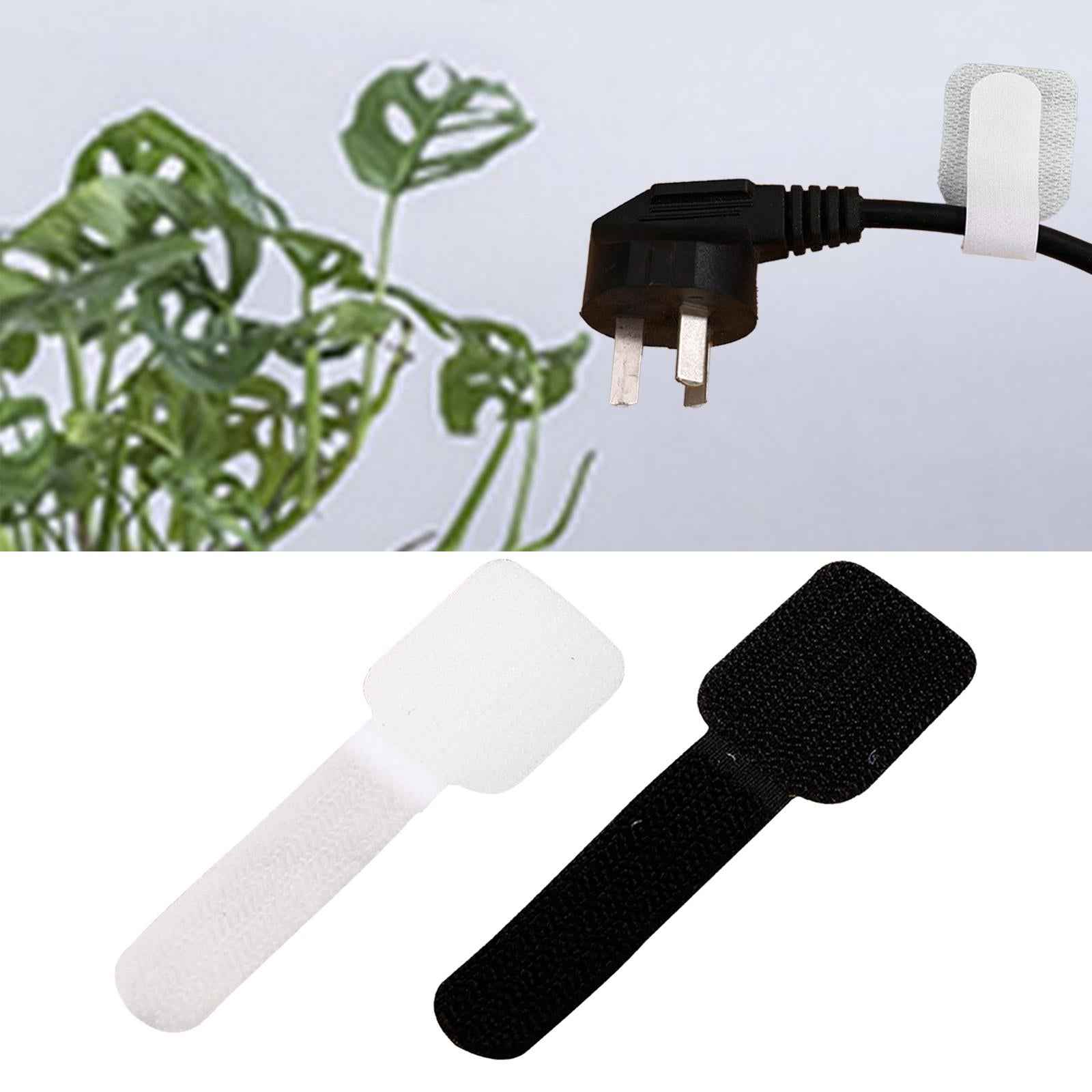 Reusable Kitchen Appliance Cable Winder Cord Wrapper Cable Ties for Computer 10pcs White