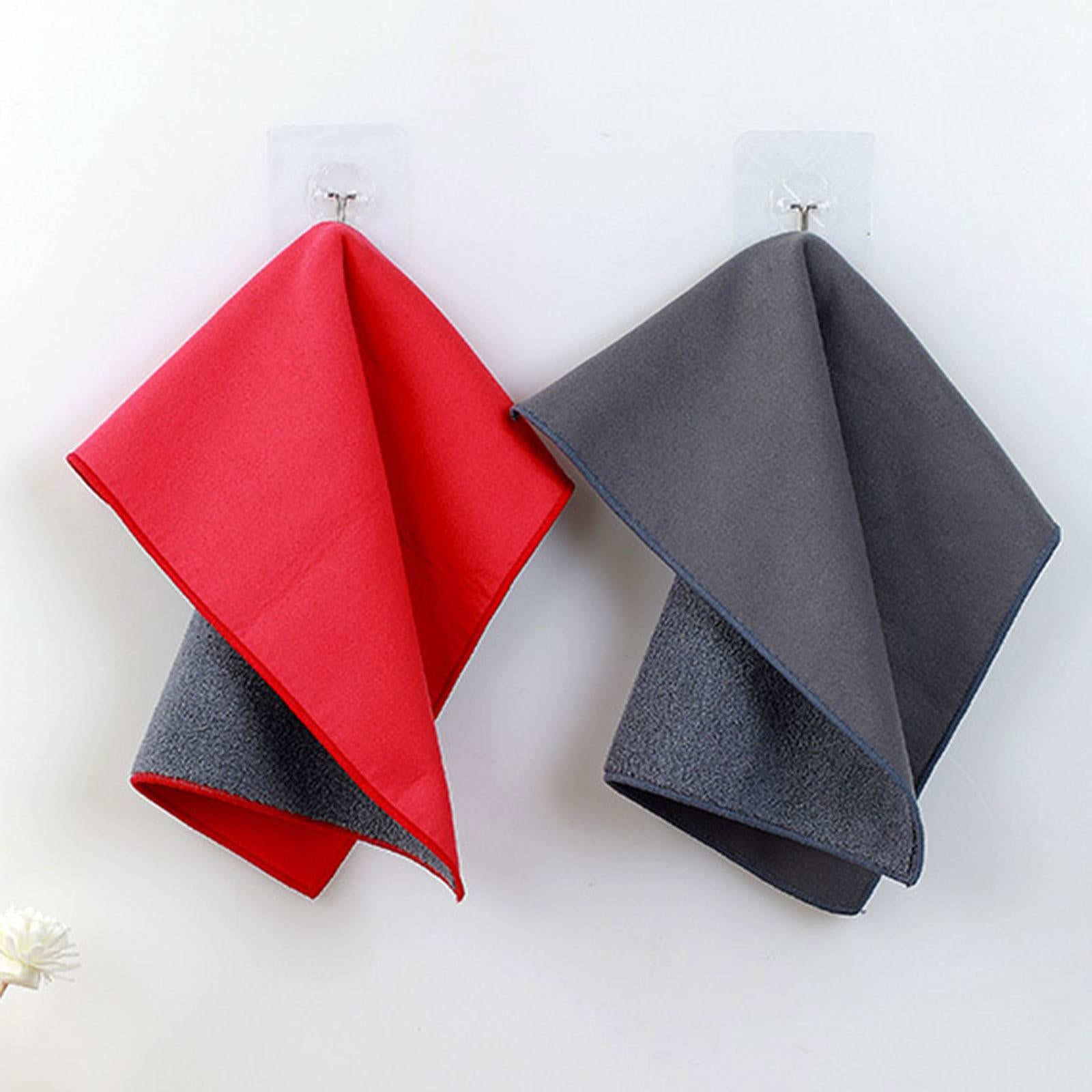 3xCar Wash Drying Towel Reusable and Washable Spotless for Car Washing Drying red 30cmx60cm