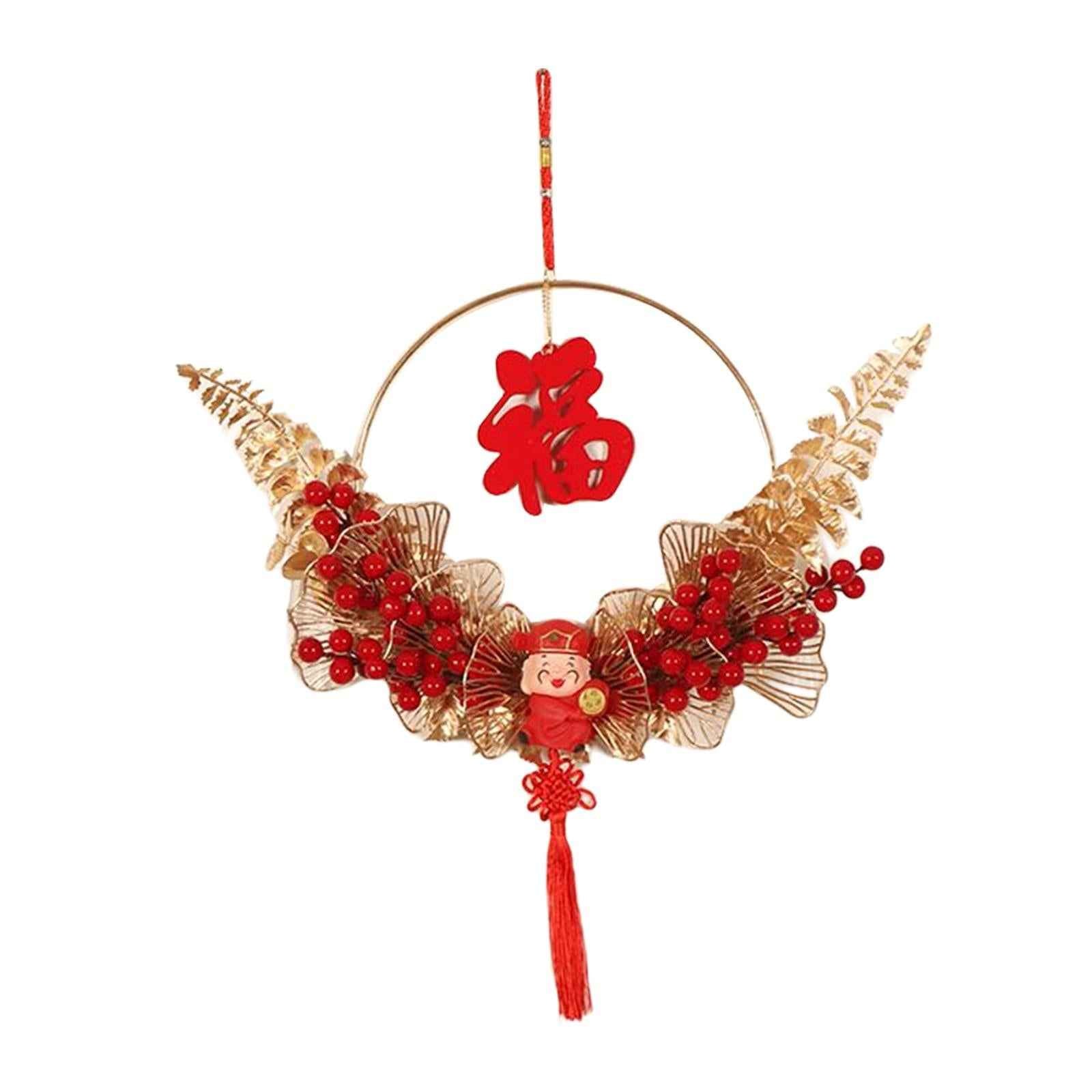 Chinese New Year Pendant with Chinese Knot Tassel Oriental for Restaurant Style B