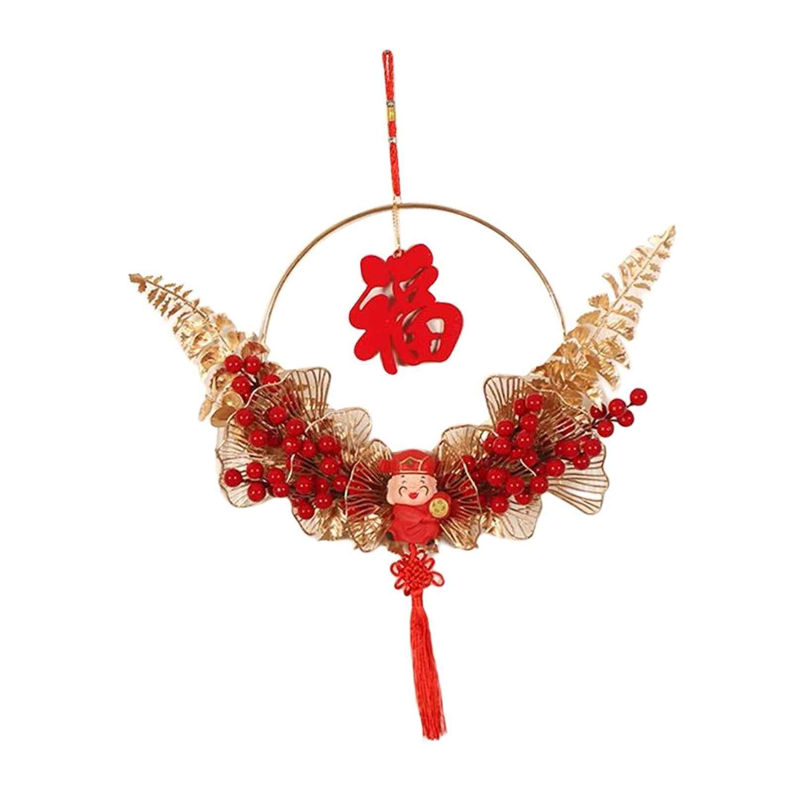 Chinese New Year Pendant with Chinese Knot Tassel Oriental for Restaurant Style B
