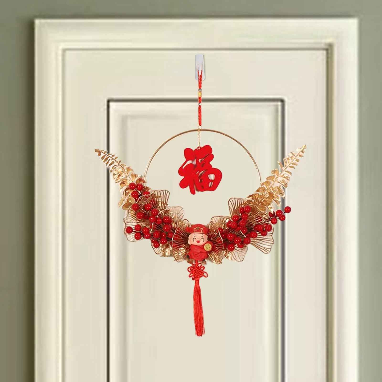 Chinese New Year Pendant with Chinese Knot Tassel Oriental for Restaurant Style B
