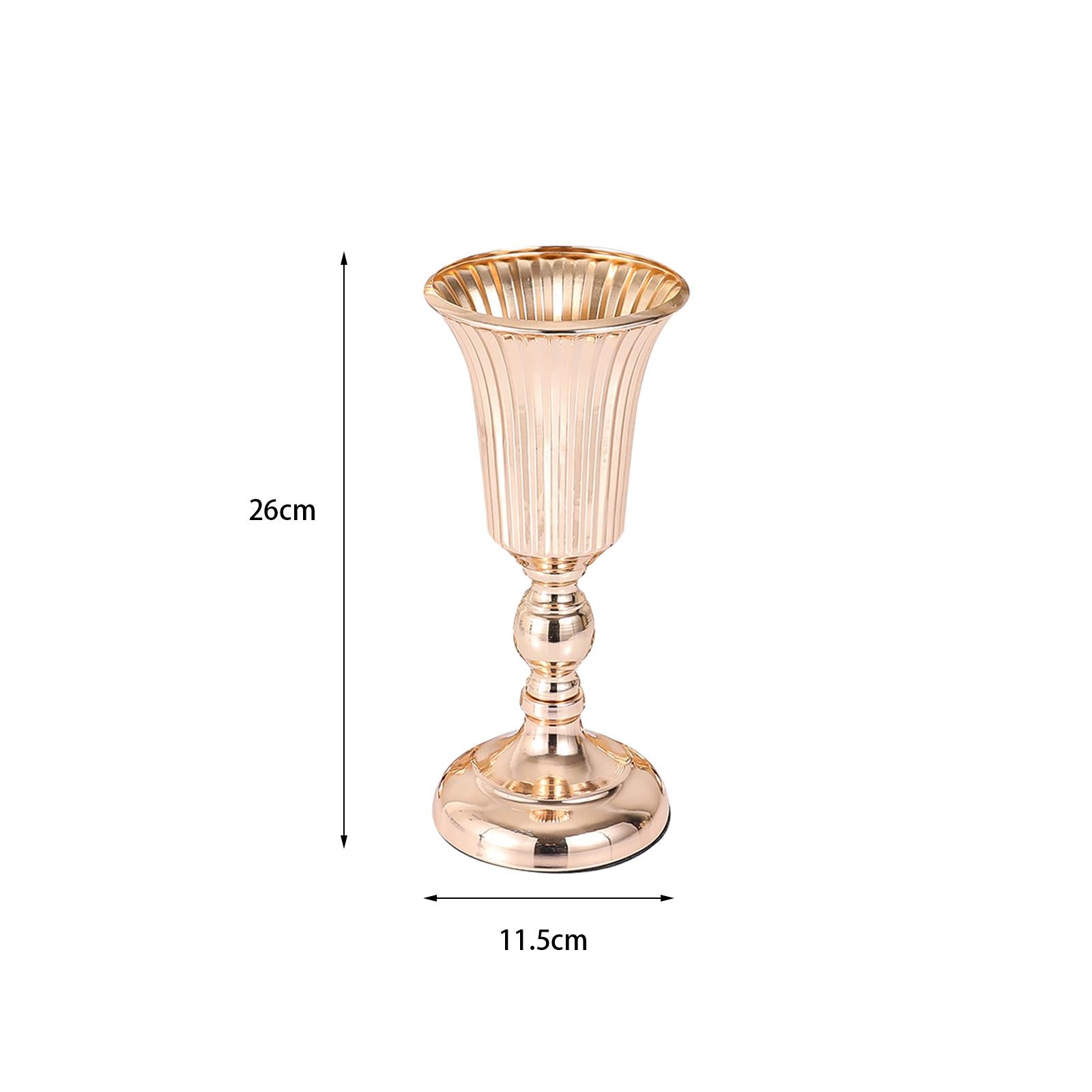 2xIron Flowers Vase Flower Arrangement Flowerpot for Hotel Office Decoration S