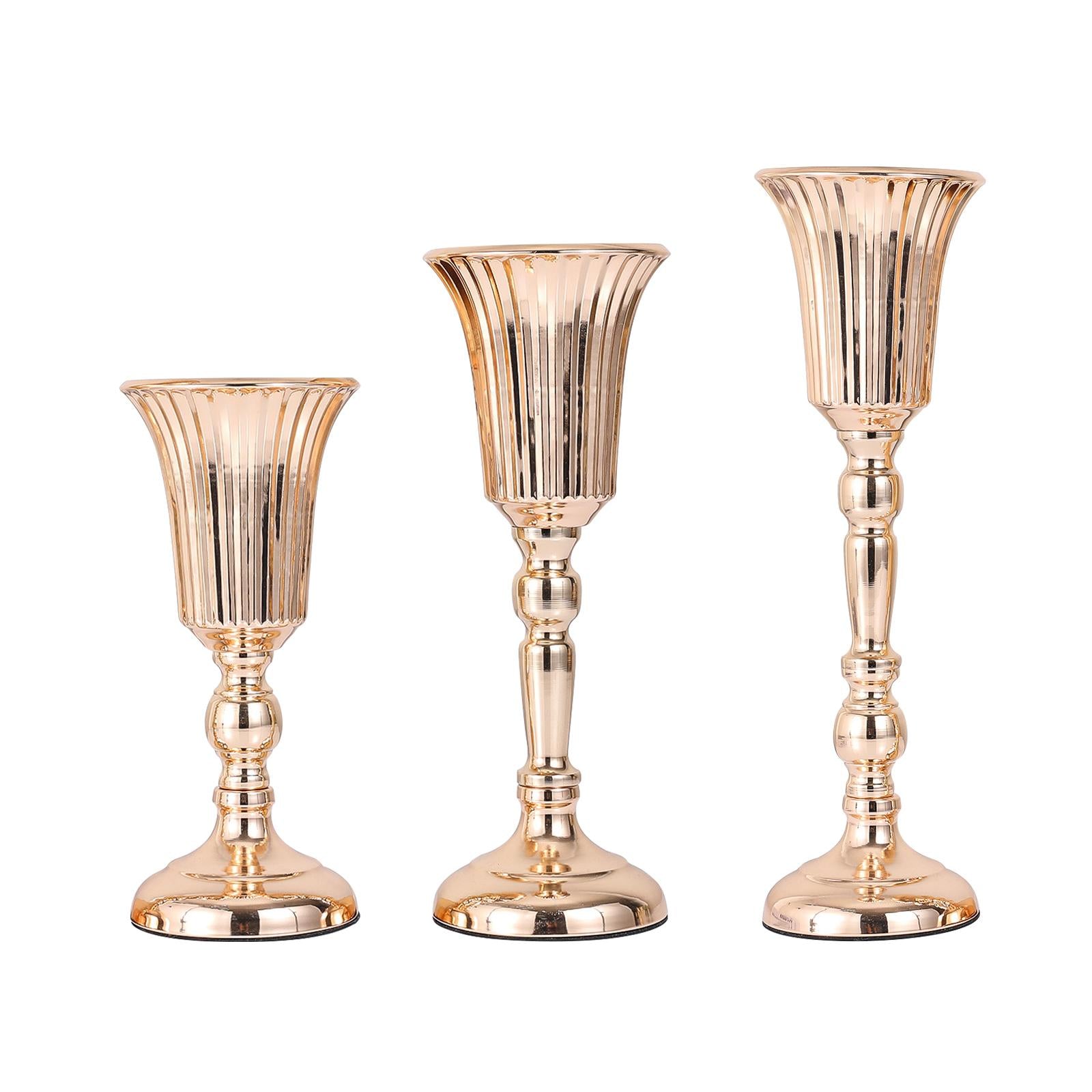 2xIron Flowers Vase Flower Arrangement Flowerpot for Hotel Office Decoration S