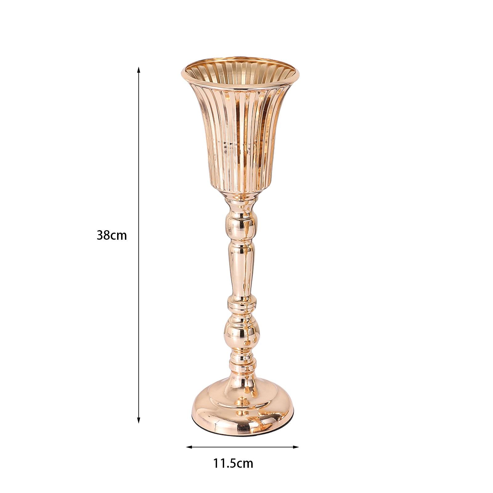 2xIron Flowers Vase Flower Arrangement Flowerpot for Hotel Office Decoration L