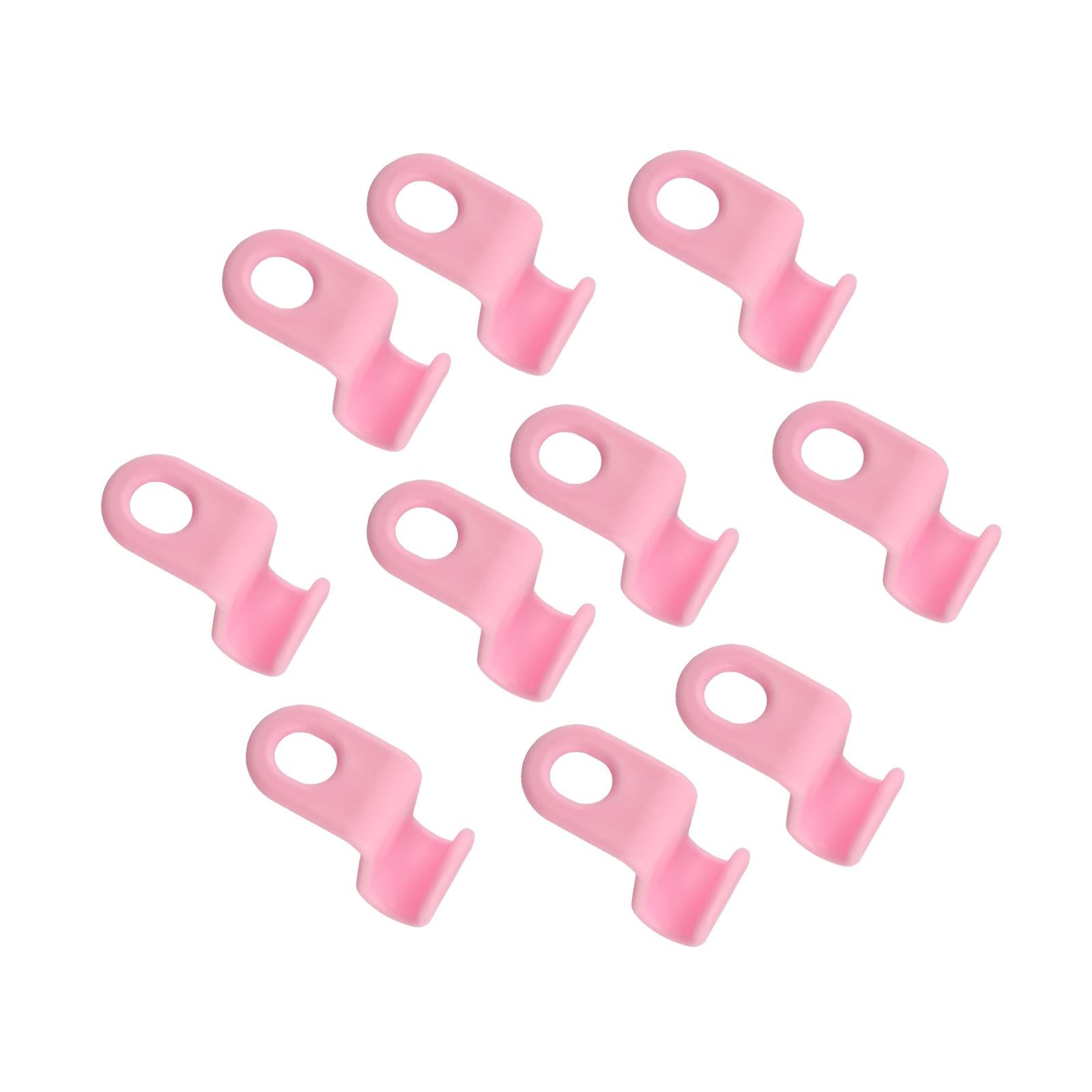 3x10x Heavy Duty Closet Cabinet Space Savers Hangers for Pants Caps Coats Pink