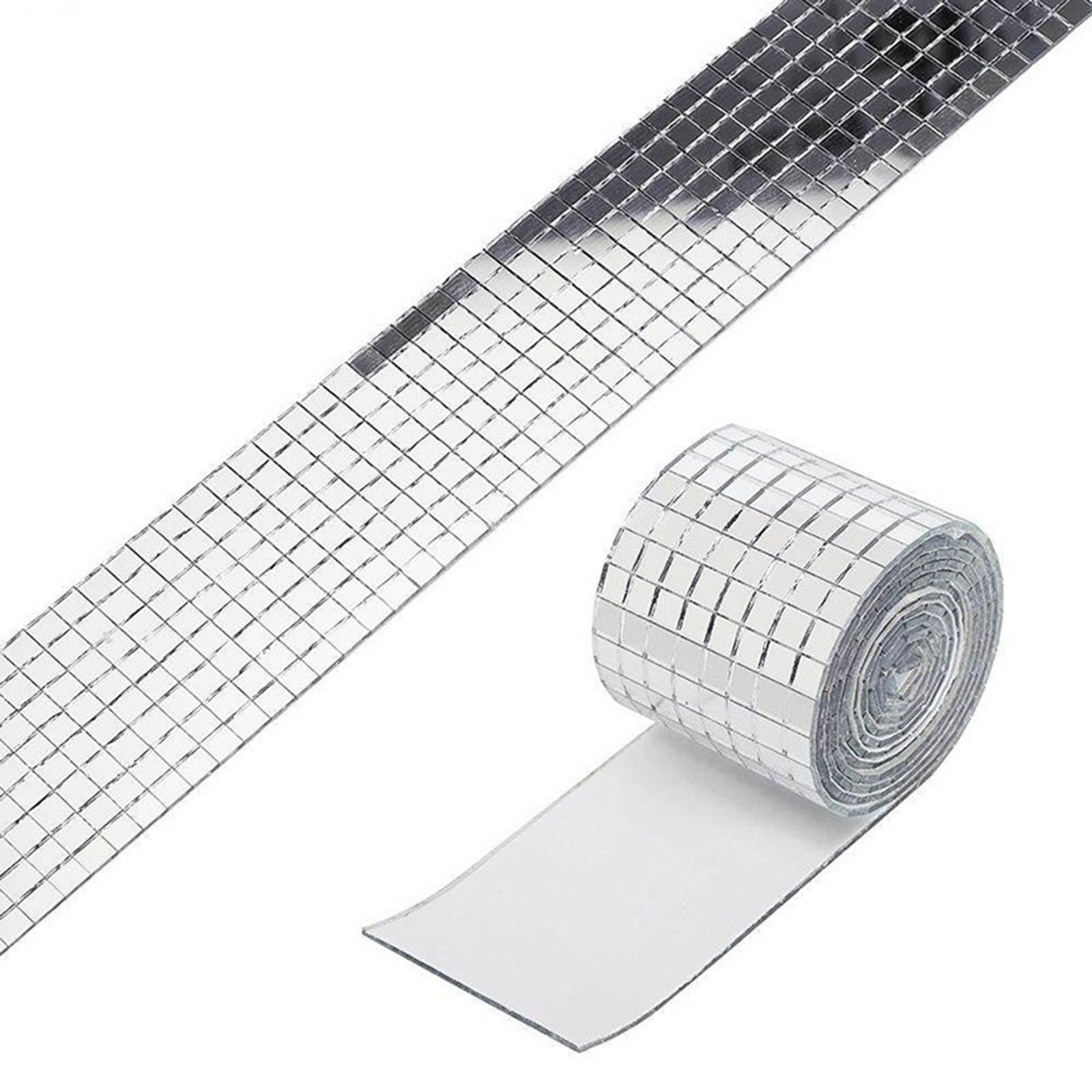 3xMirror Mosaic Tiles Bulk Self Adhesive Mini Disco Ball Mirror Tiles for Vase 5mmx5mm