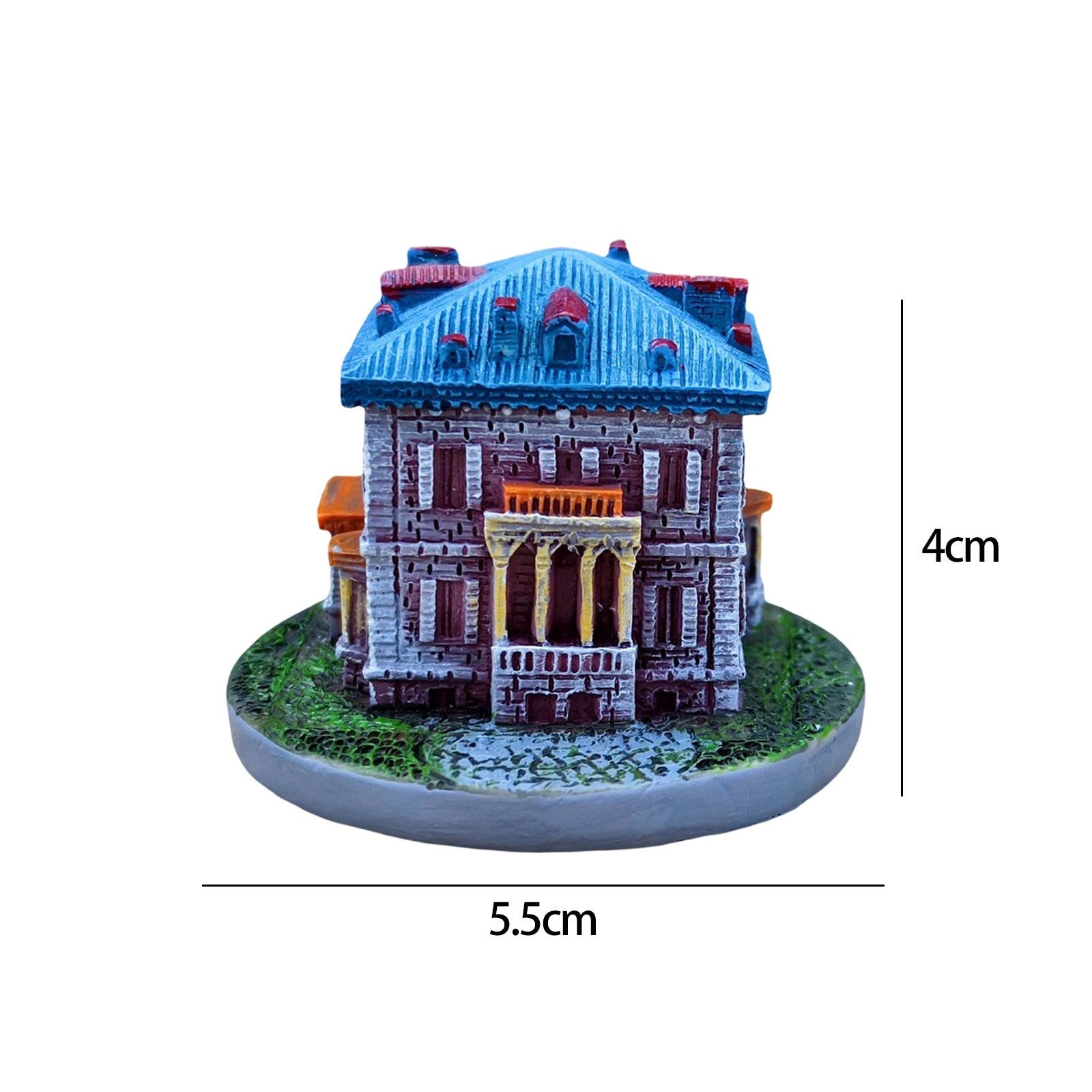 2xMini Fairy Garden House Micro Landscape Fairy Cottage House Mini Villa House