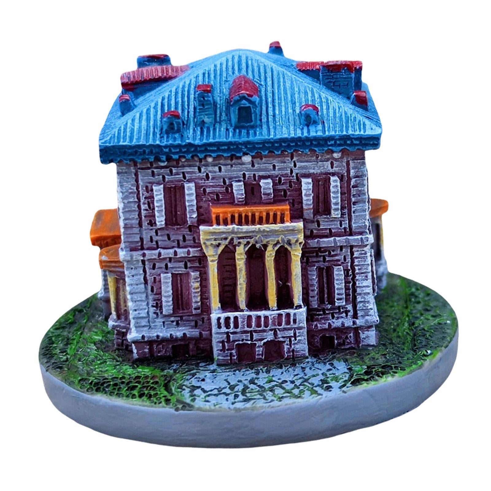 3xMini Fairy Garden House Micro Landscape Fairy Cottage House Mini Villa House