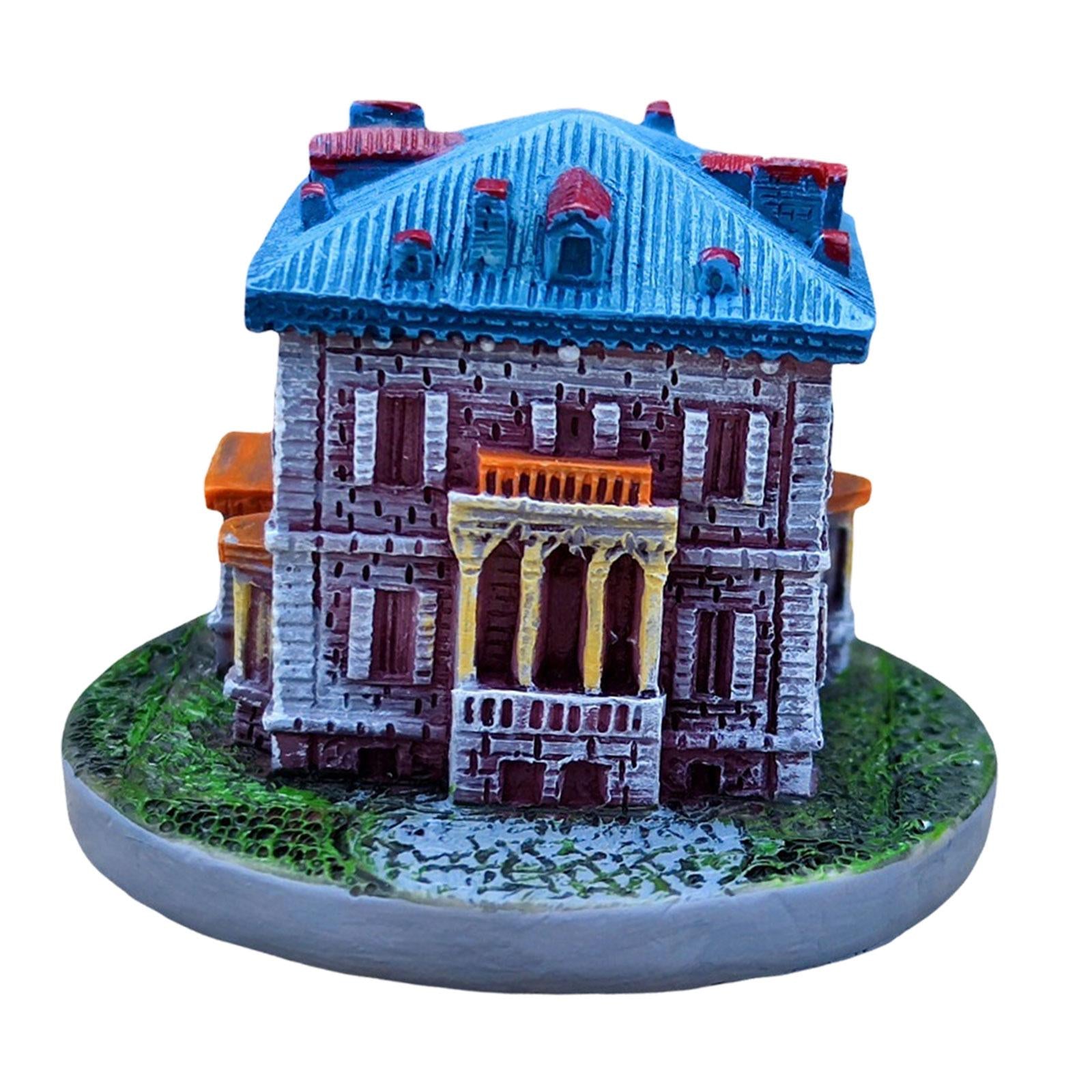 3xMini Fairy Garden House Micro Landscape Fairy Cottage House Mini Villa House