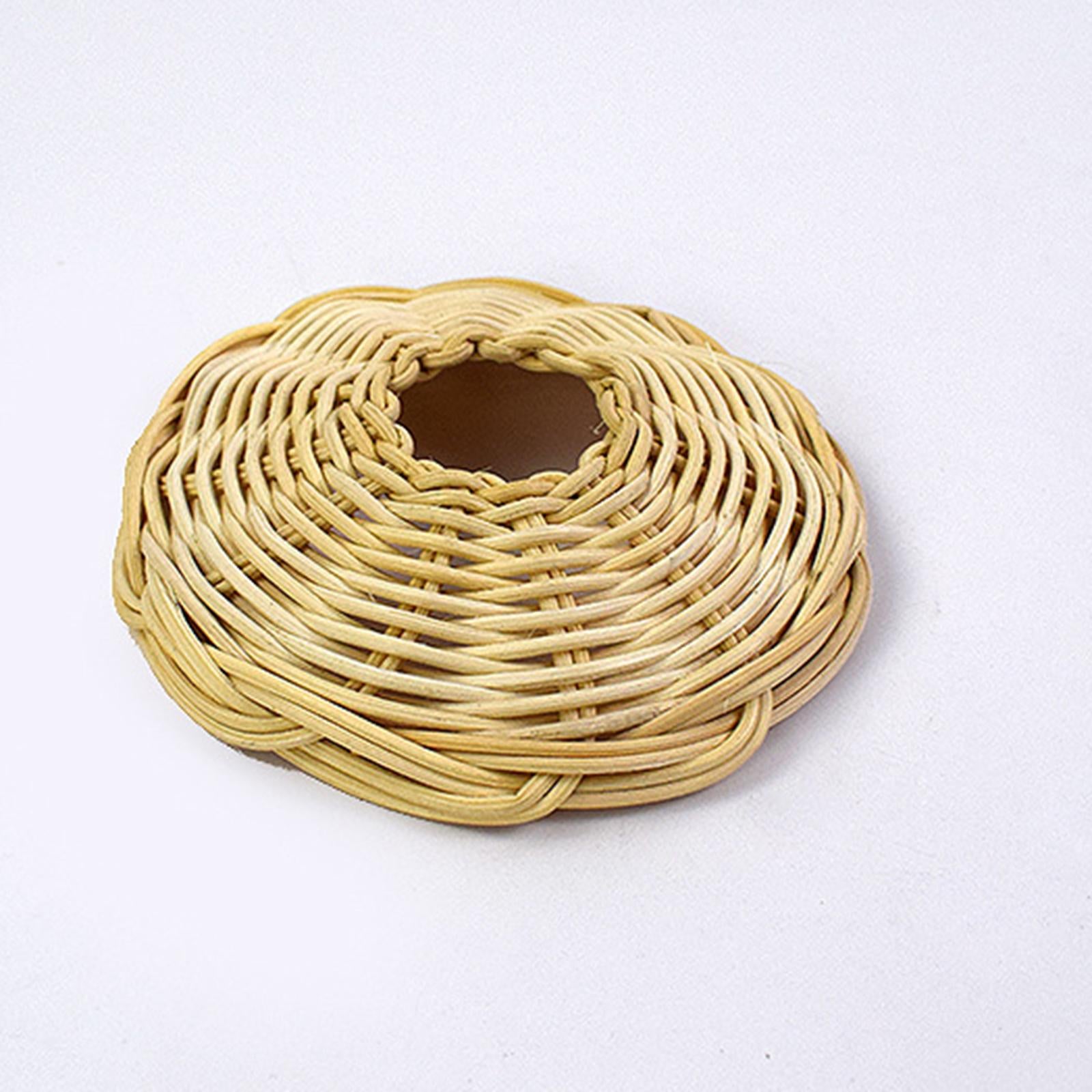 3xRattan Woven Lamp Shade Vintage Style Lampshade for Cafe Outdoor Living Room