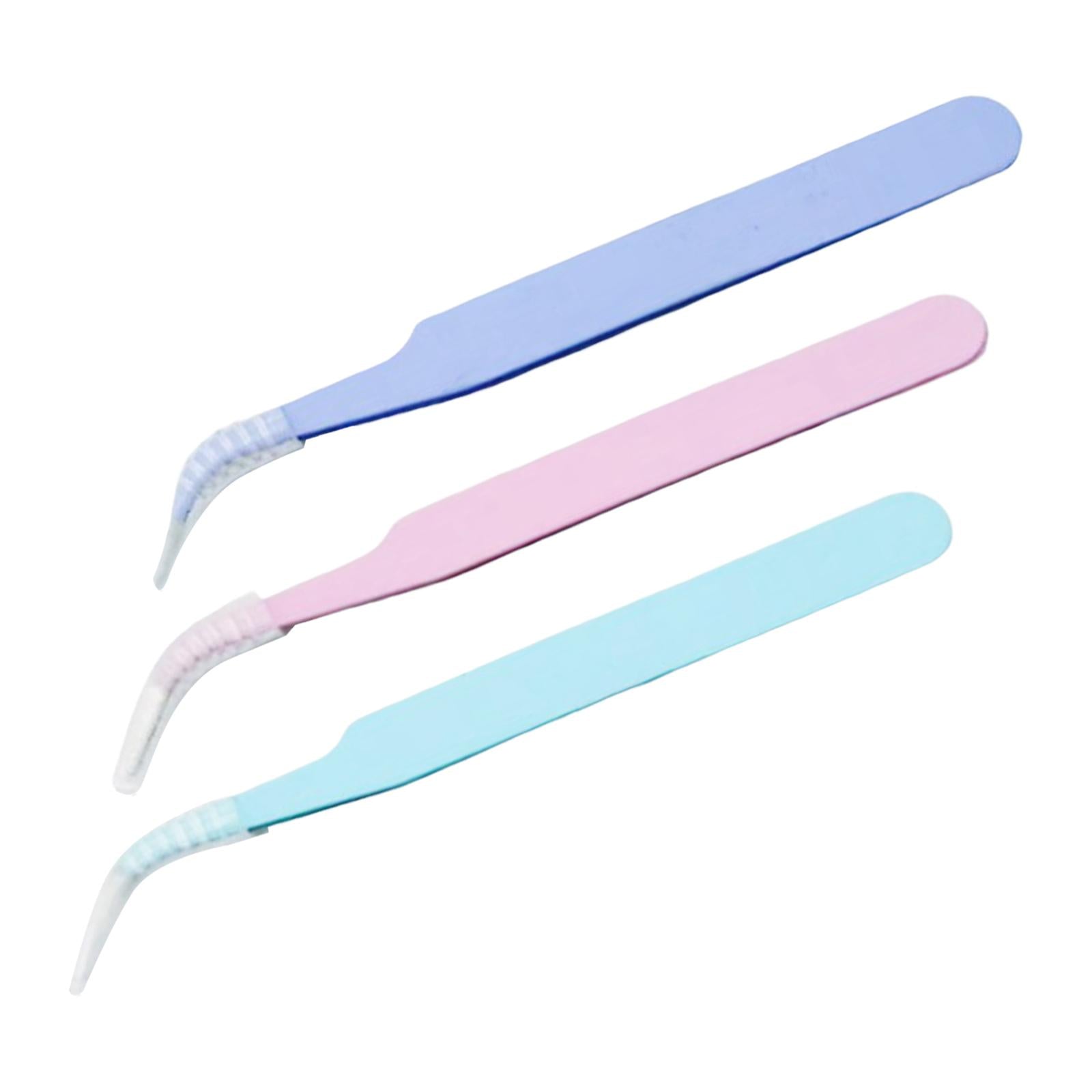 4x3x Eyelash Extension Tweezers Precision Tweezers for Stickers Jewelry Making