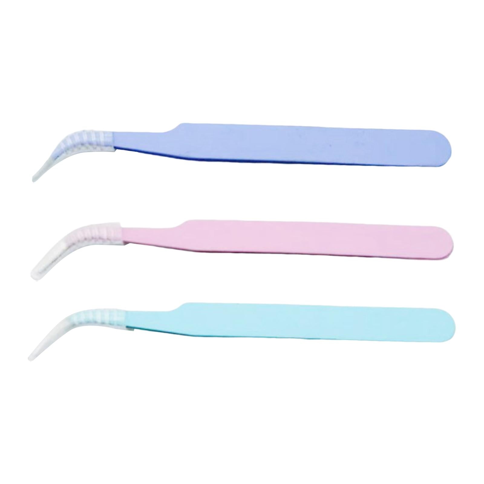 3x3x Eyelash Extension Tweezers Precision Tweezers for Stickers Jewelry Making