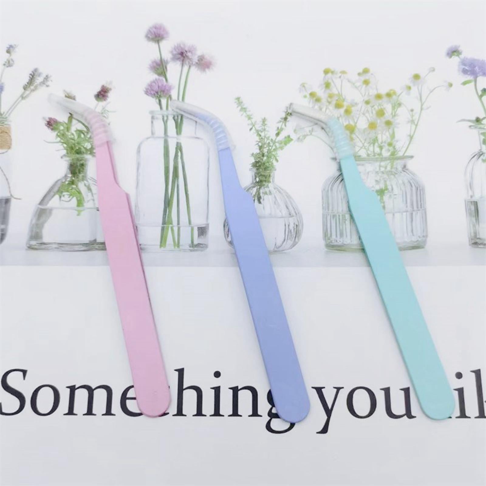 4x3x Eyelash Extension Tweezers Precision Tweezers for Stickers Jewelry Making