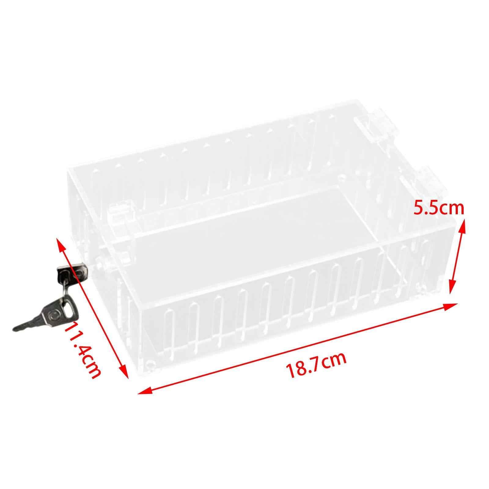 Thermostat Lock Box with Key Clear for Wall Lockable Wall A/C Panels Lock Box