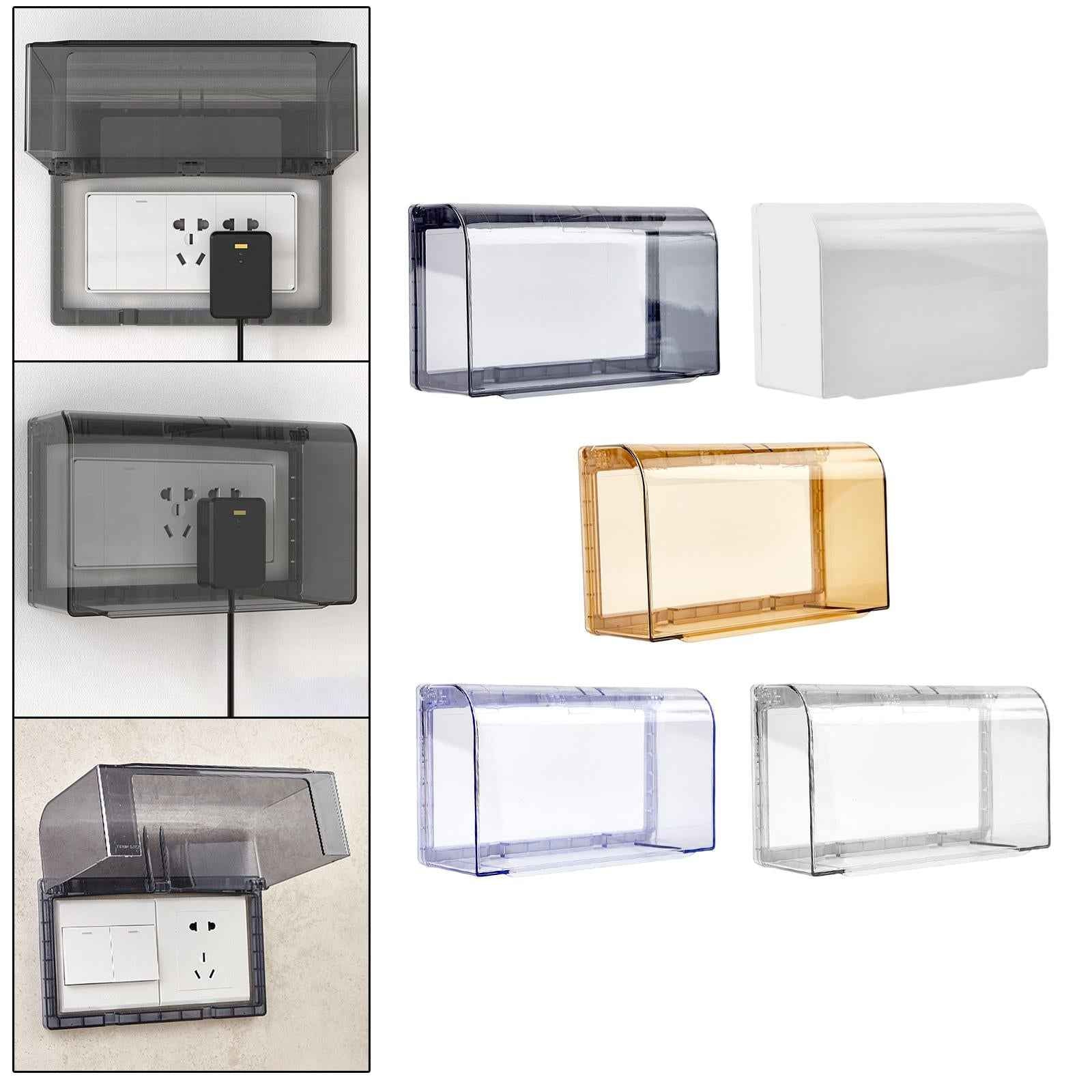 Receptacle Protector 118 Type Wall Switch Cover for Office Kitchen Warehouse Black