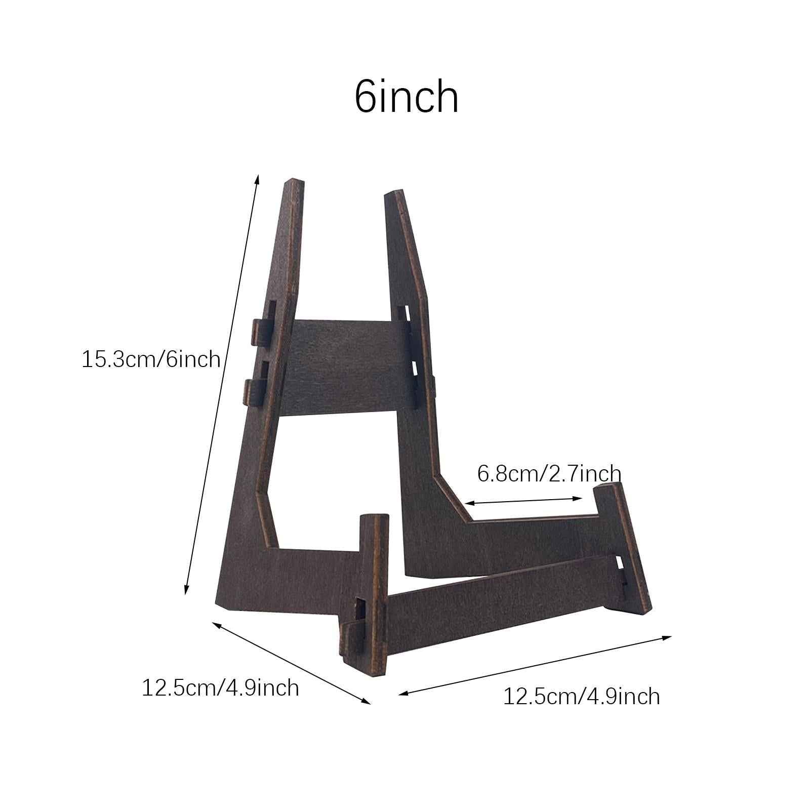 Photo Holder Stand Decorative Tabletop Easels for Platter Artworks Round Tea 6inch