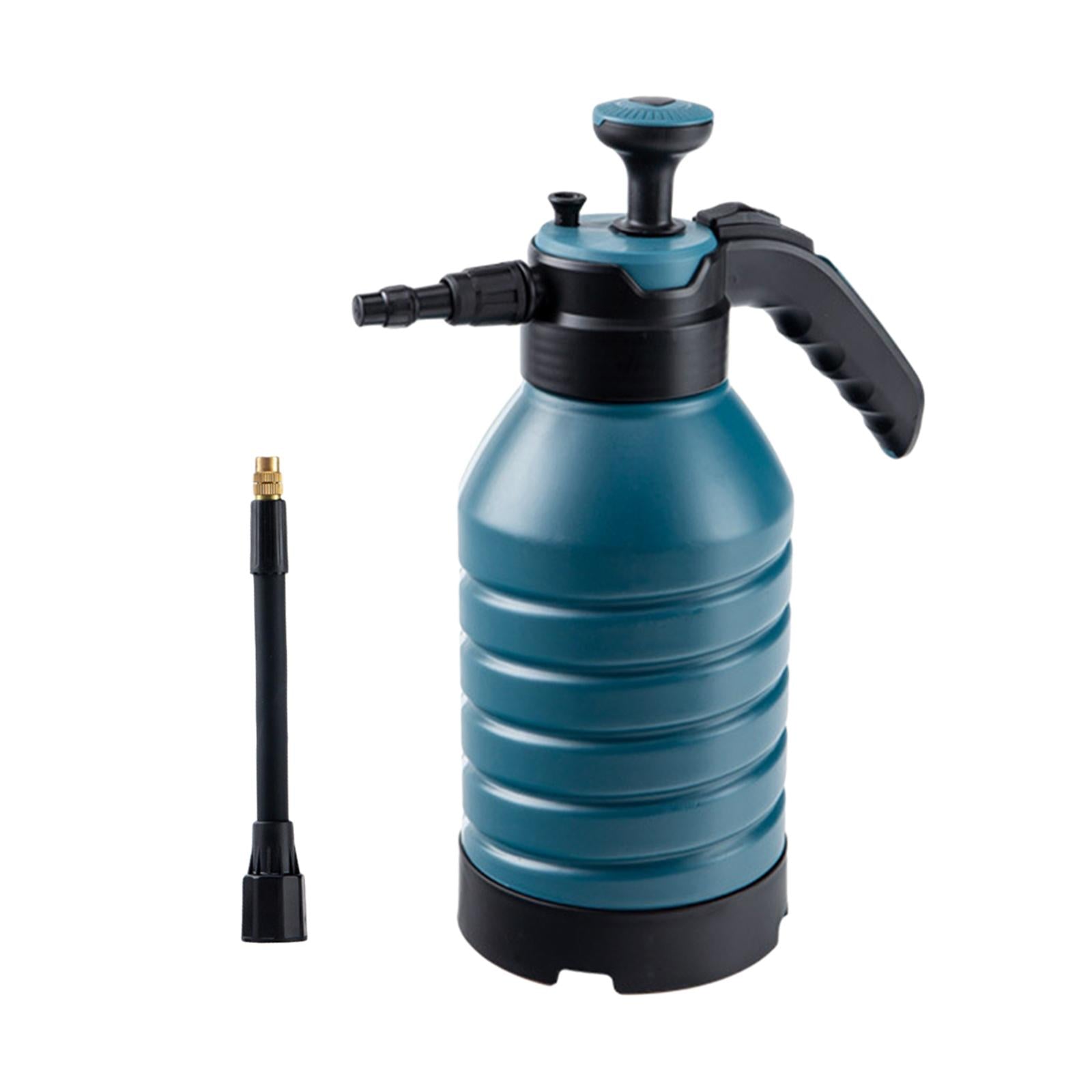 Pump Pressure Water Sprayer Bottle Handheld Garden Pump Sprayer for Spraying Blue PP Rod