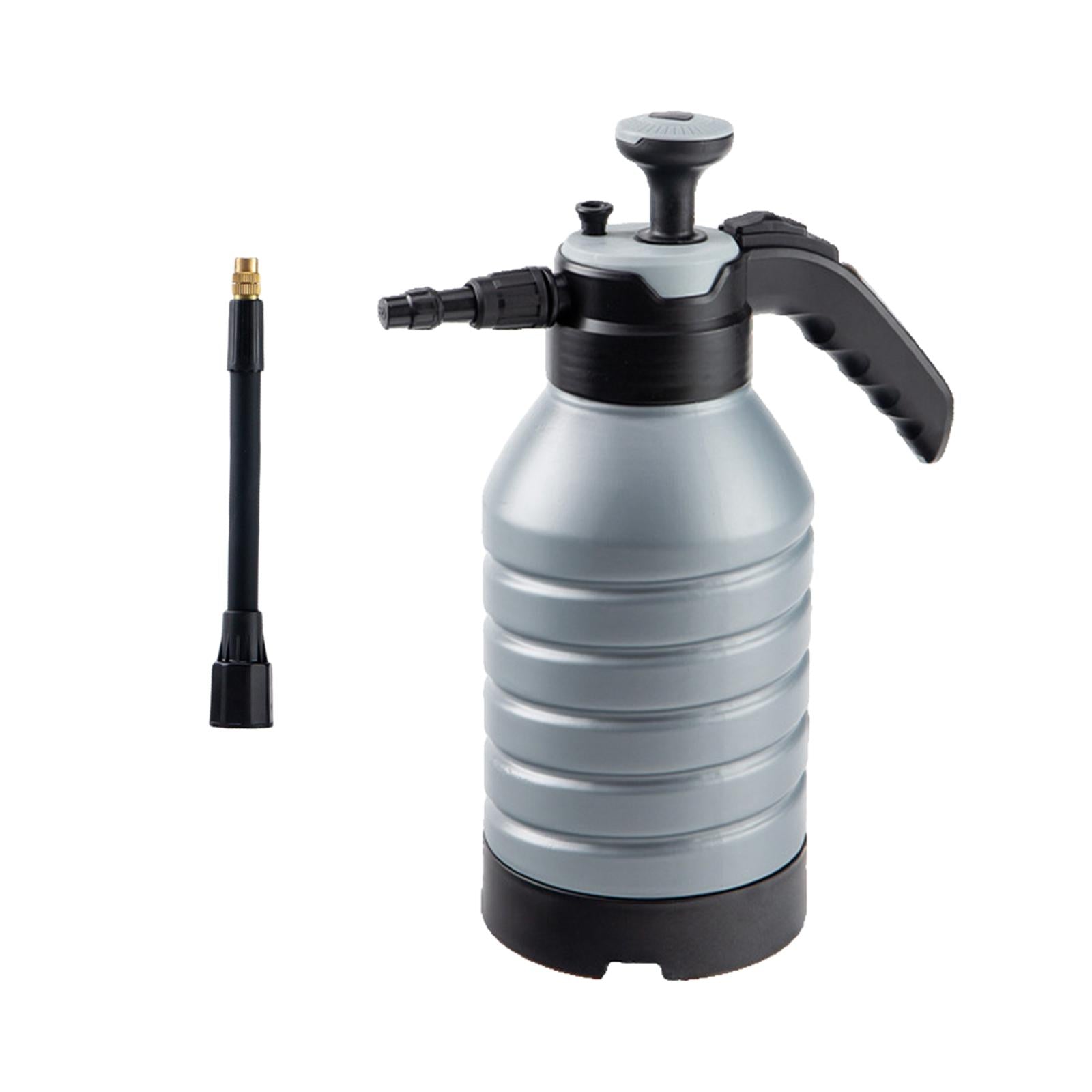 Pump Pressure Water Sprayer Bottle Handheld Garden Pump Sprayer for Spraying Grey PP Rod