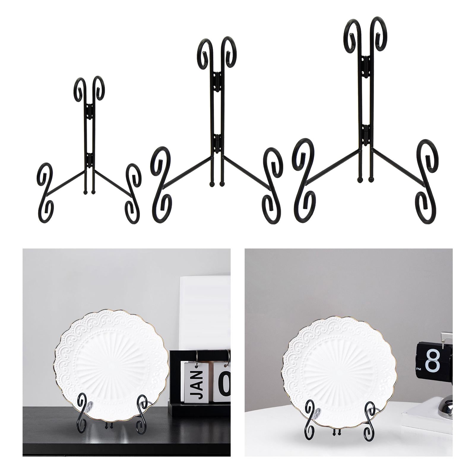 Easels Display Stand Dish Rack for Book Party Wedding Decor Decorative Plate 8 Inch