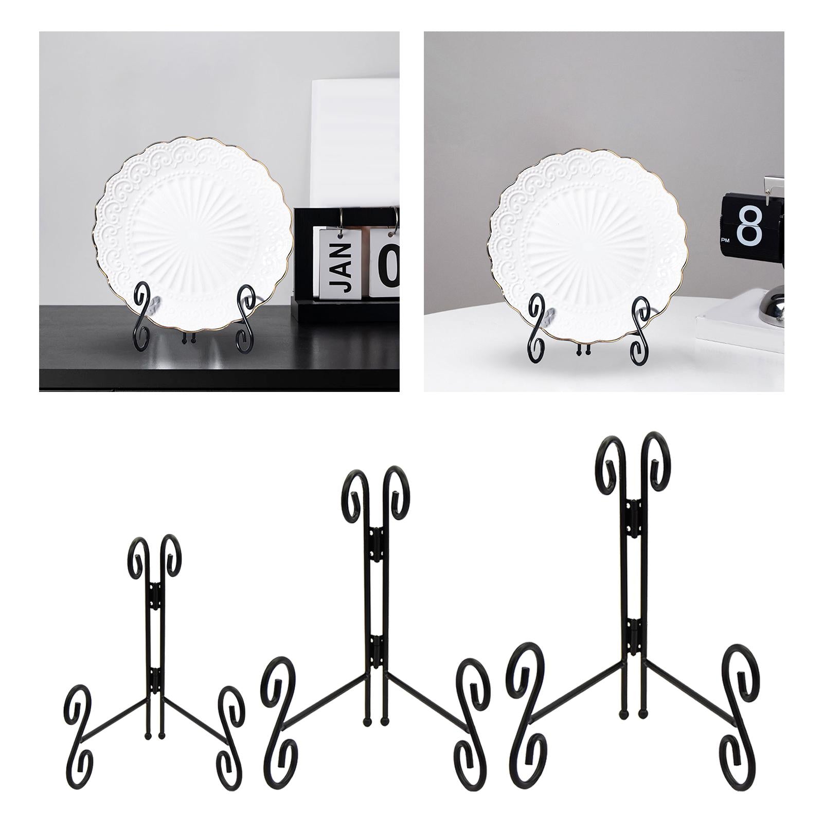 Easels Display Stand Dish Rack for Book Party Wedding Decor Decorative Plate 8 Inch