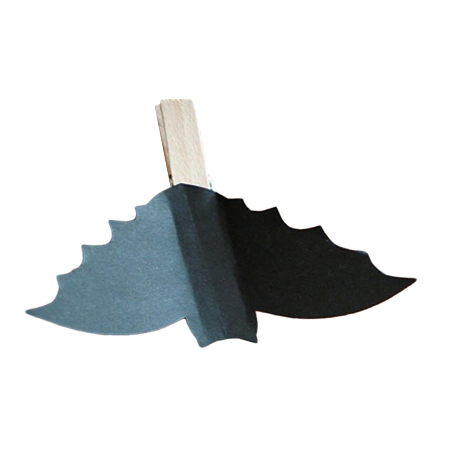 Black Clothespins Windproof Clothesline Clips for Office Halloween Classroom