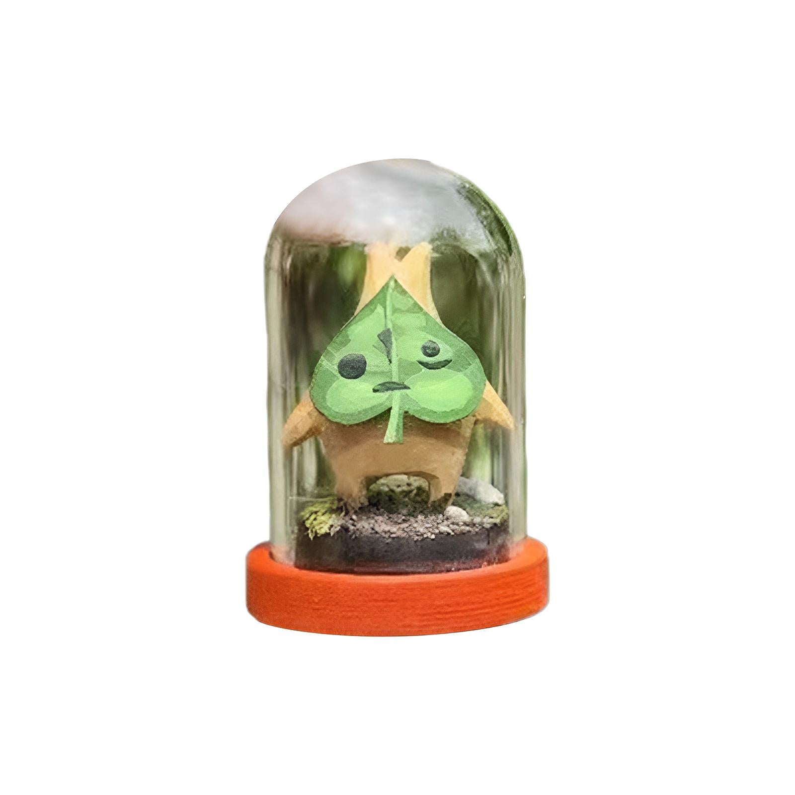 Transparent Glass Cover Dustproof Container Terrarium Micro Landscape Bottle Love