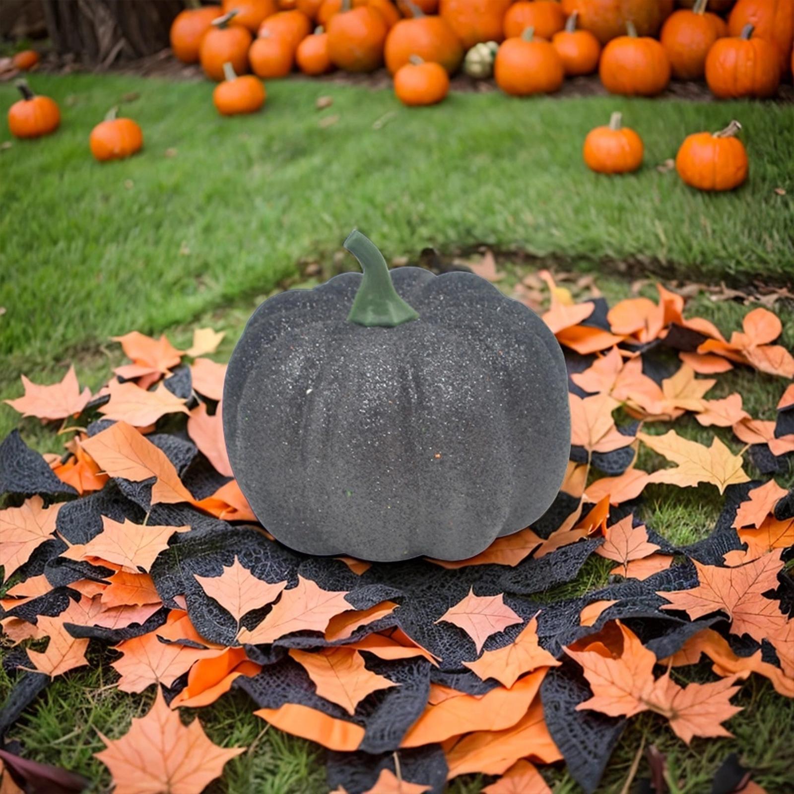 Artificial Pumpkin Decorative Pumpkin for Mantel Shelf Table Kitchen Style D