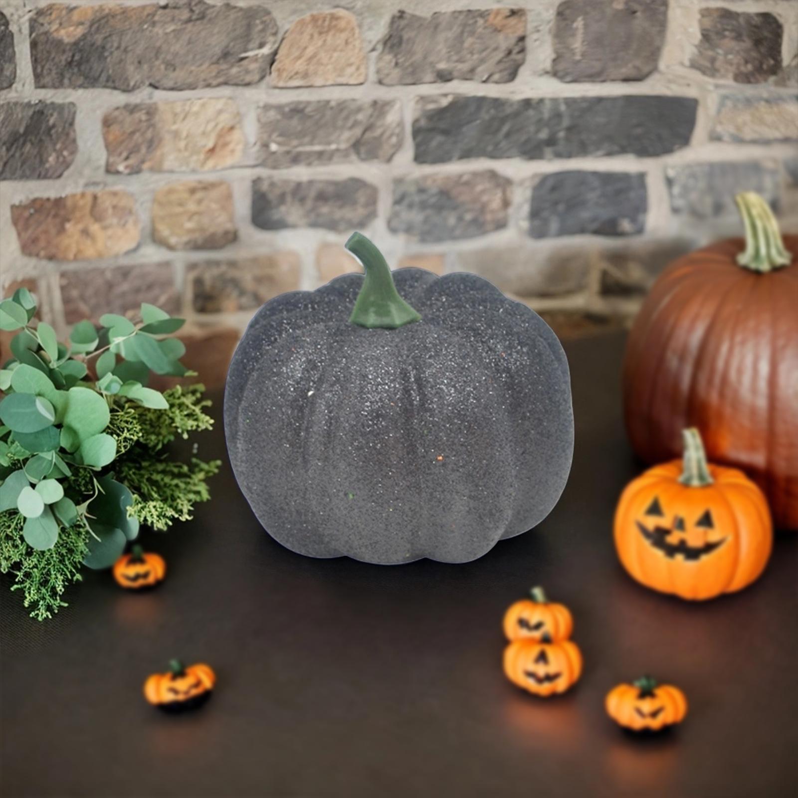 Artificial Pumpkin Decorative Pumpkin for Mantel Shelf Table Kitchen Style D