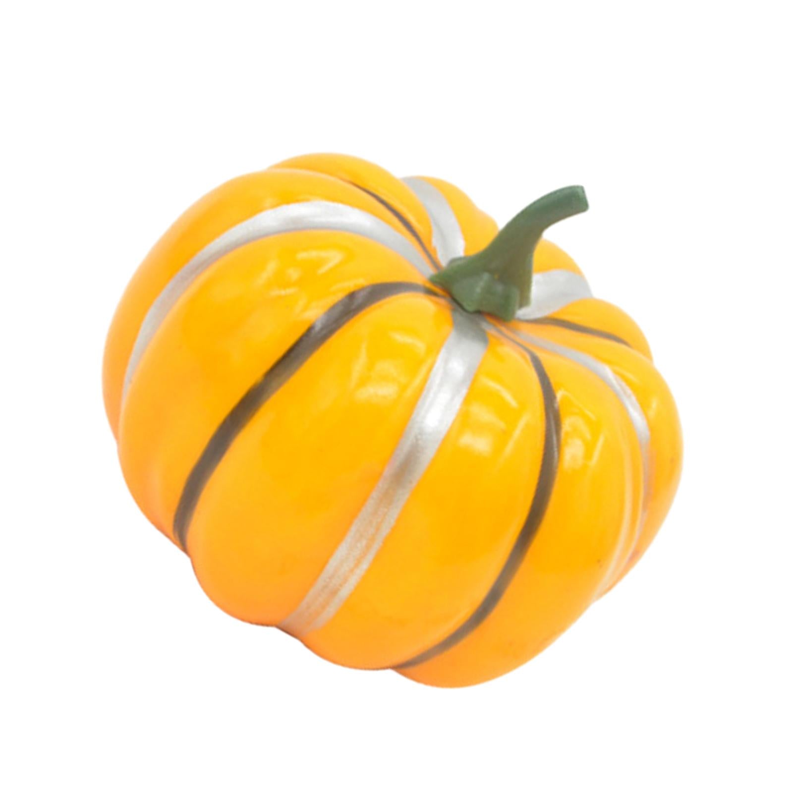 Artificial Pumpkin Decorative Pumpkin for Mantel Shelf Table Kitchen Style F