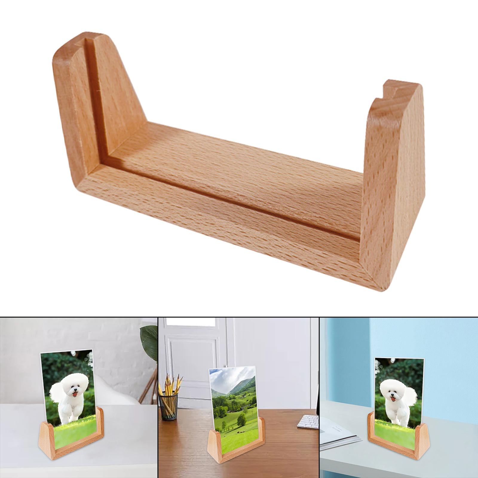 Picture Frame U Shaped Desk Calendar Base for Desktop Display Birthday Gifts 5 inches