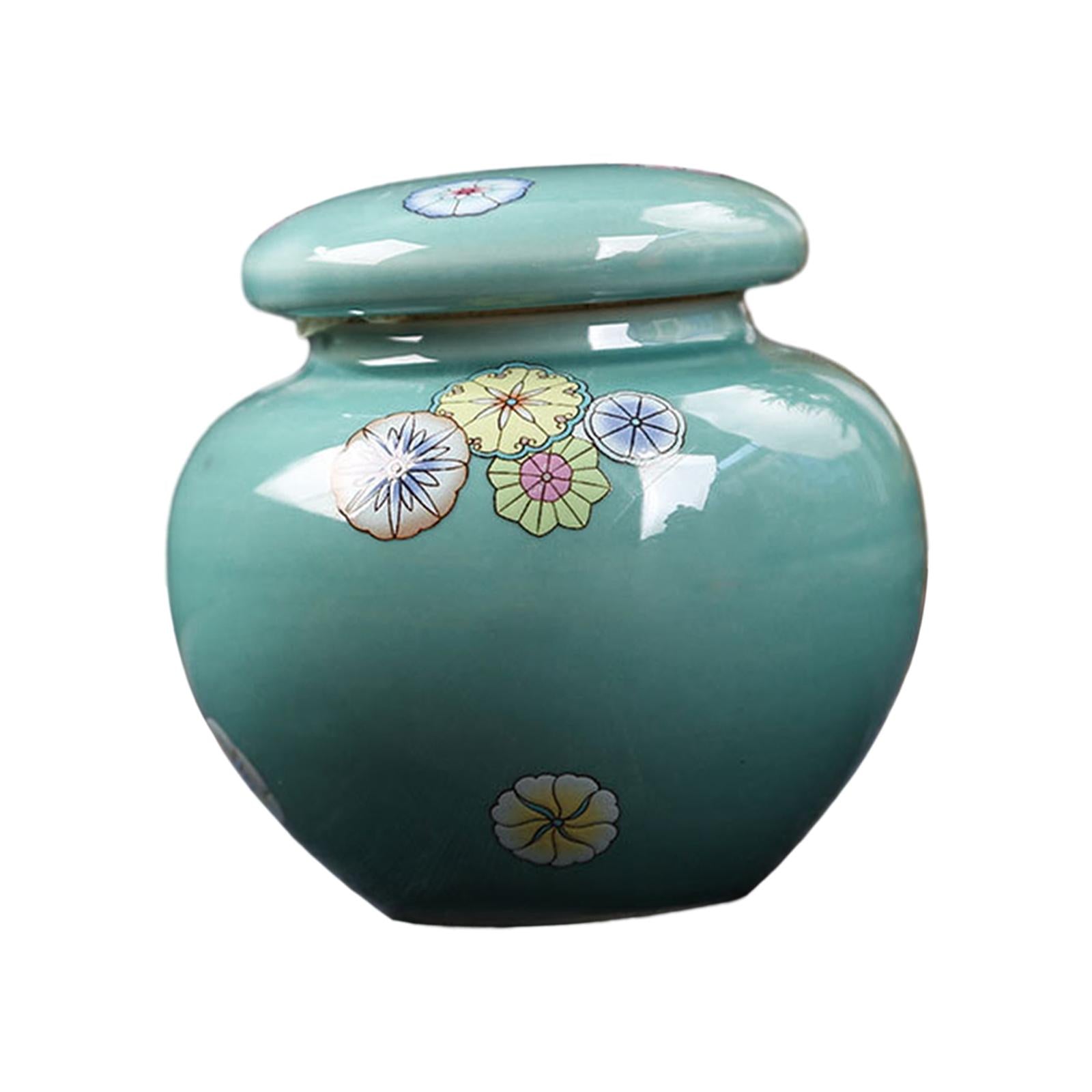 Porcelain Ginger Jar Flower Arrangement Home Decor Wedding Ceramic Vase Blue
