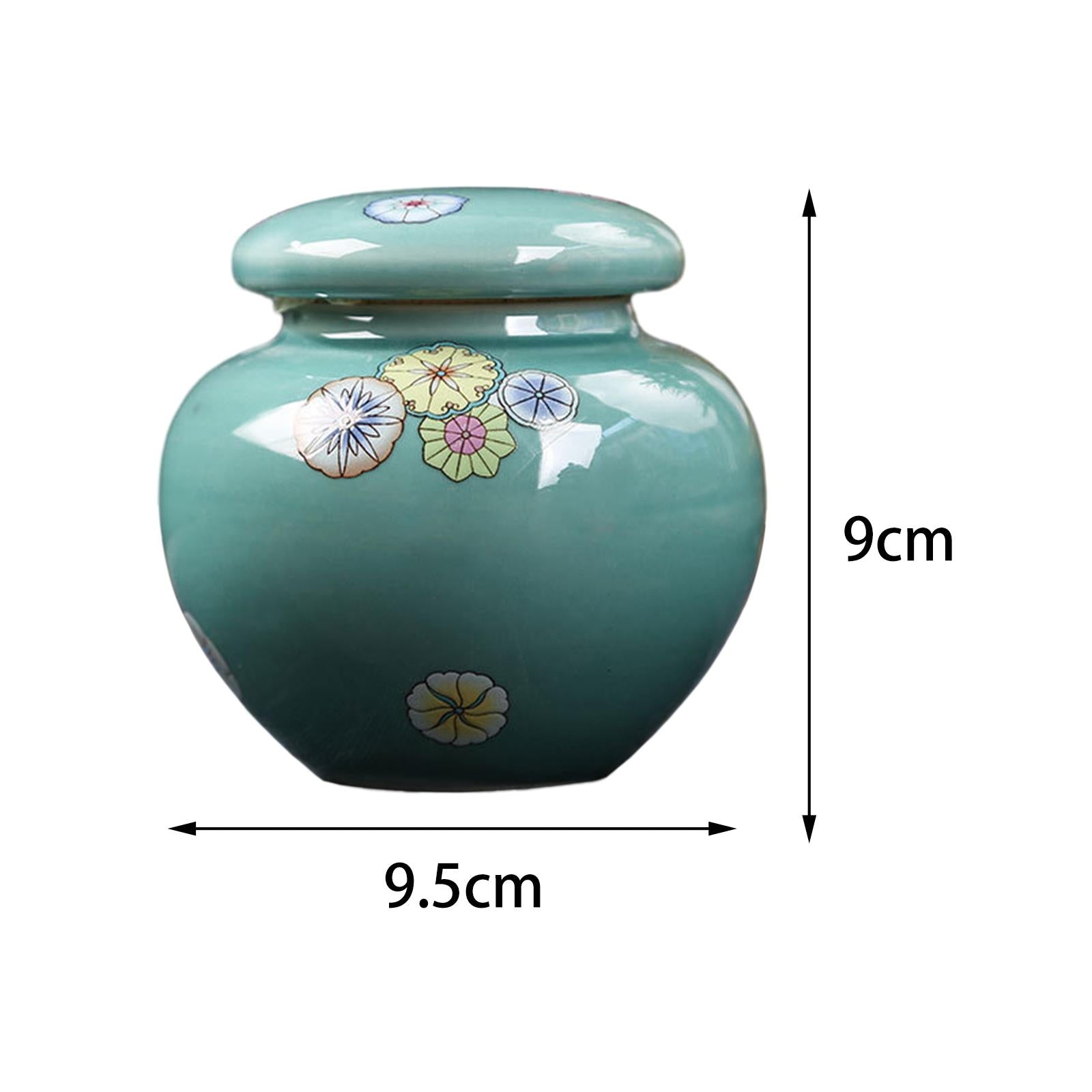 Porcelain Ginger Jar Flower Arrangement Home Decor Wedding Ceramic Vase Blue